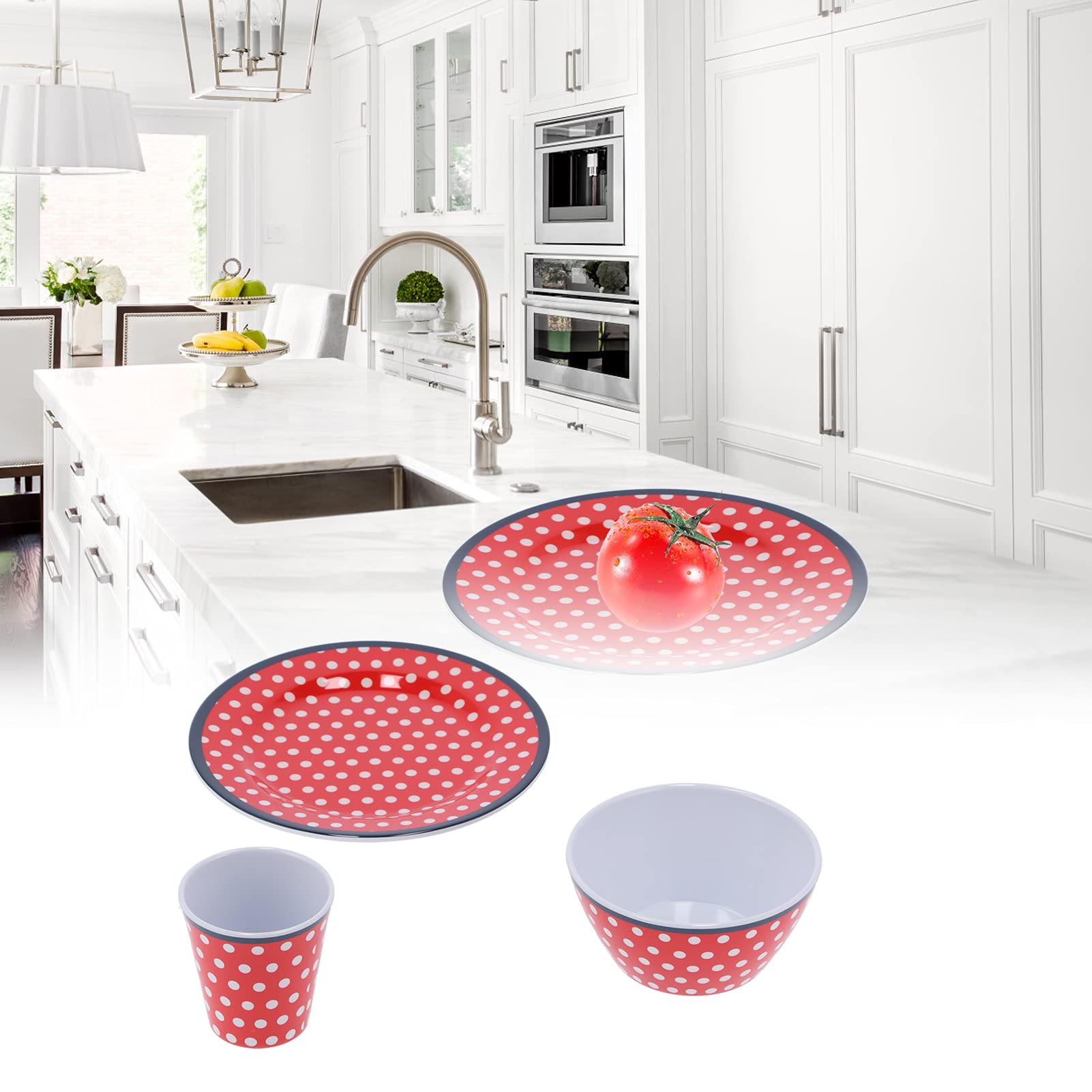 Premium Durable Dinnerware Set - Restaurant & Hotel Quality Plates, Bowls for Family Dining | Elegant Tableware for Everyday Meals, Entertaining & Special Occasions