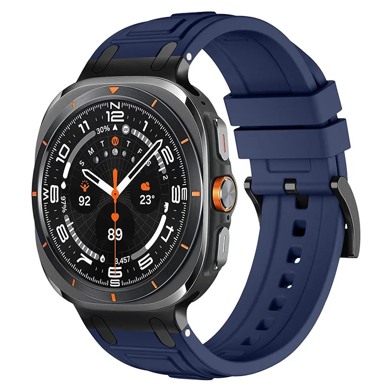 Rocky Silicone Sports Band for Samsung Galaxy Watch Ultra - Durable, Comfortable & Sweatproof Strap for Running, Gym & Outdoor Activities