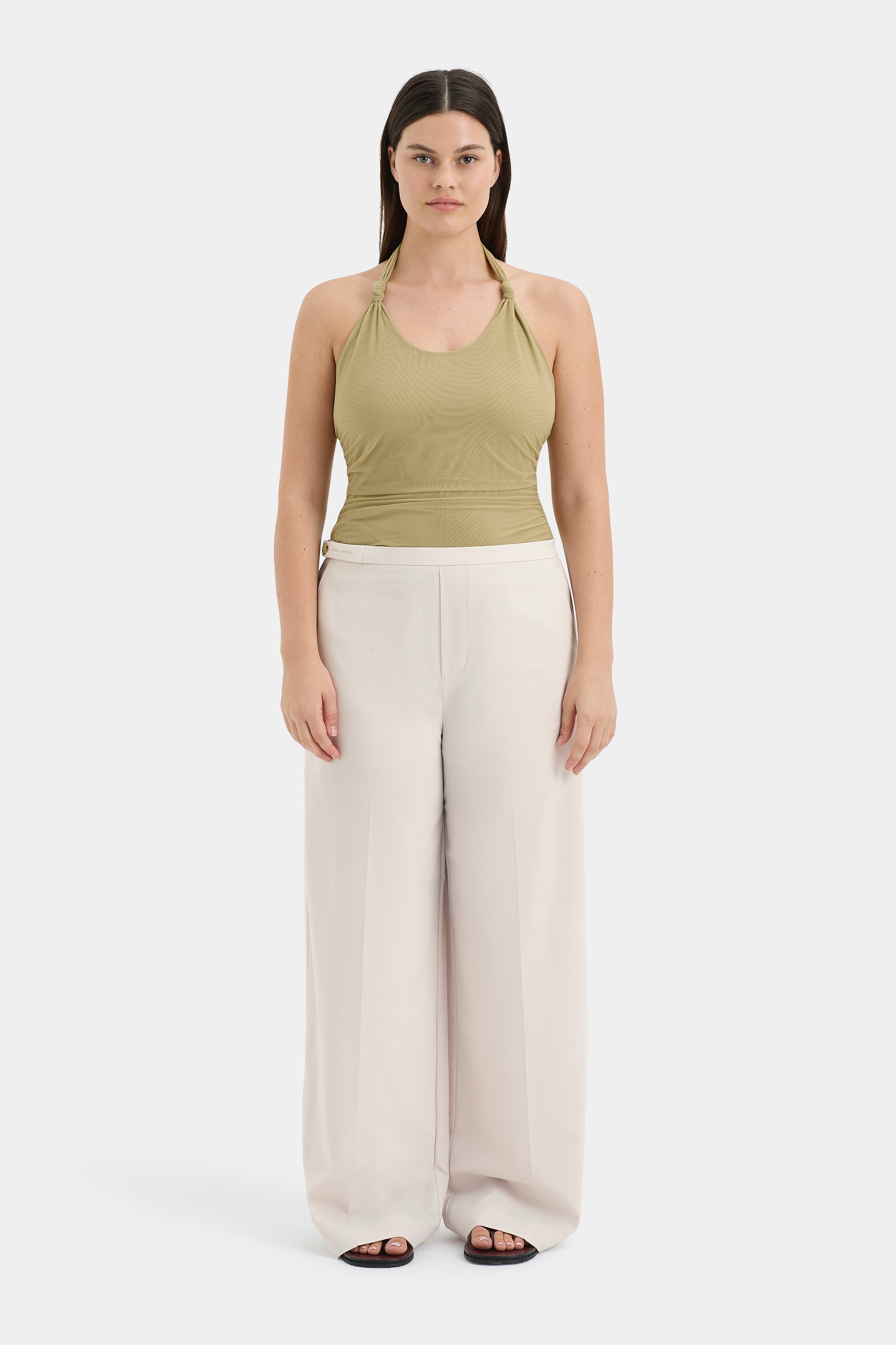 Laredo Light Ecru Pants for Women - Comfortable Casual Trousers for Everyday Wear, Office & Travel