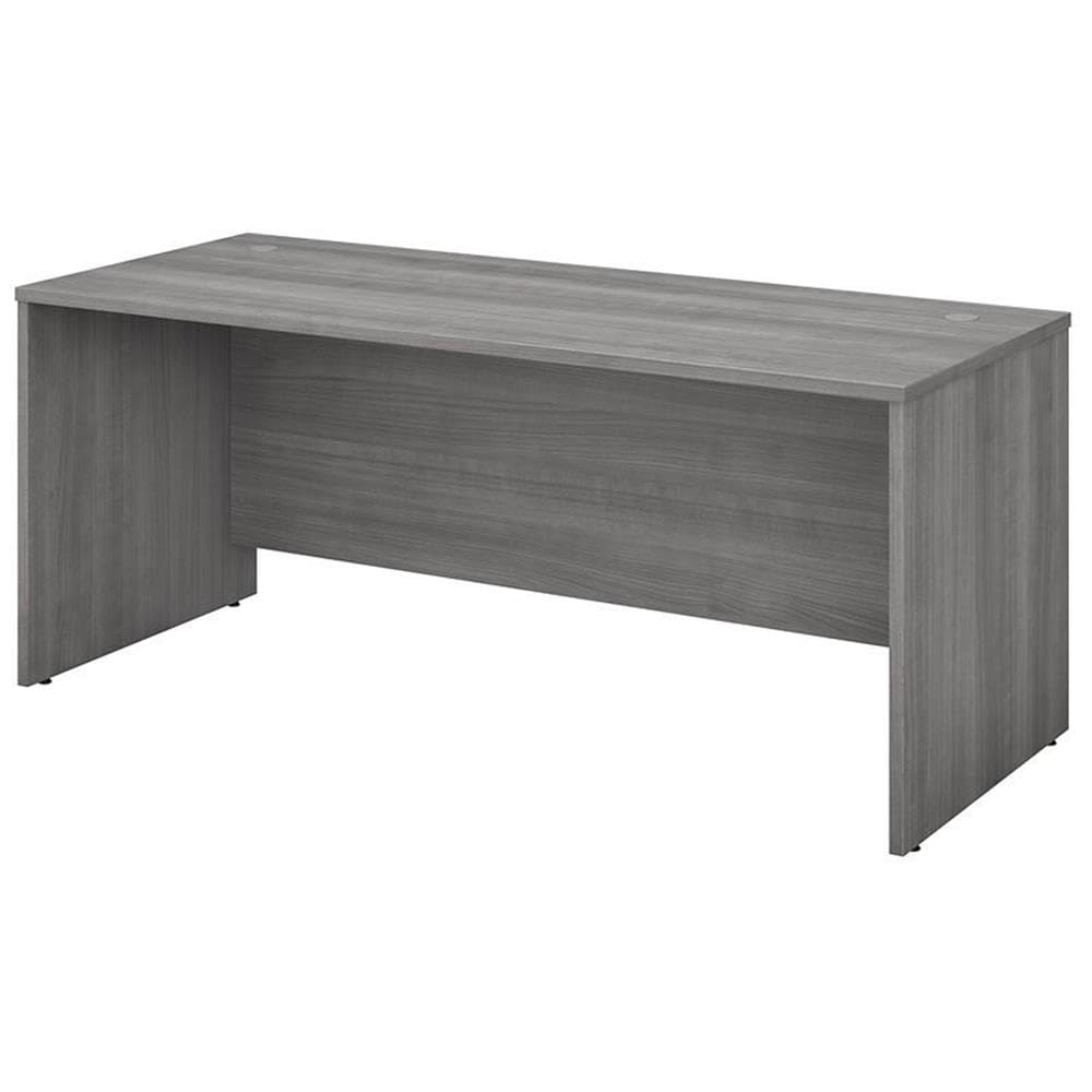 Atlin Designs Modern Office Desk in Platinum Gray - Sleek & Durable Workspace Solution for Home & Business