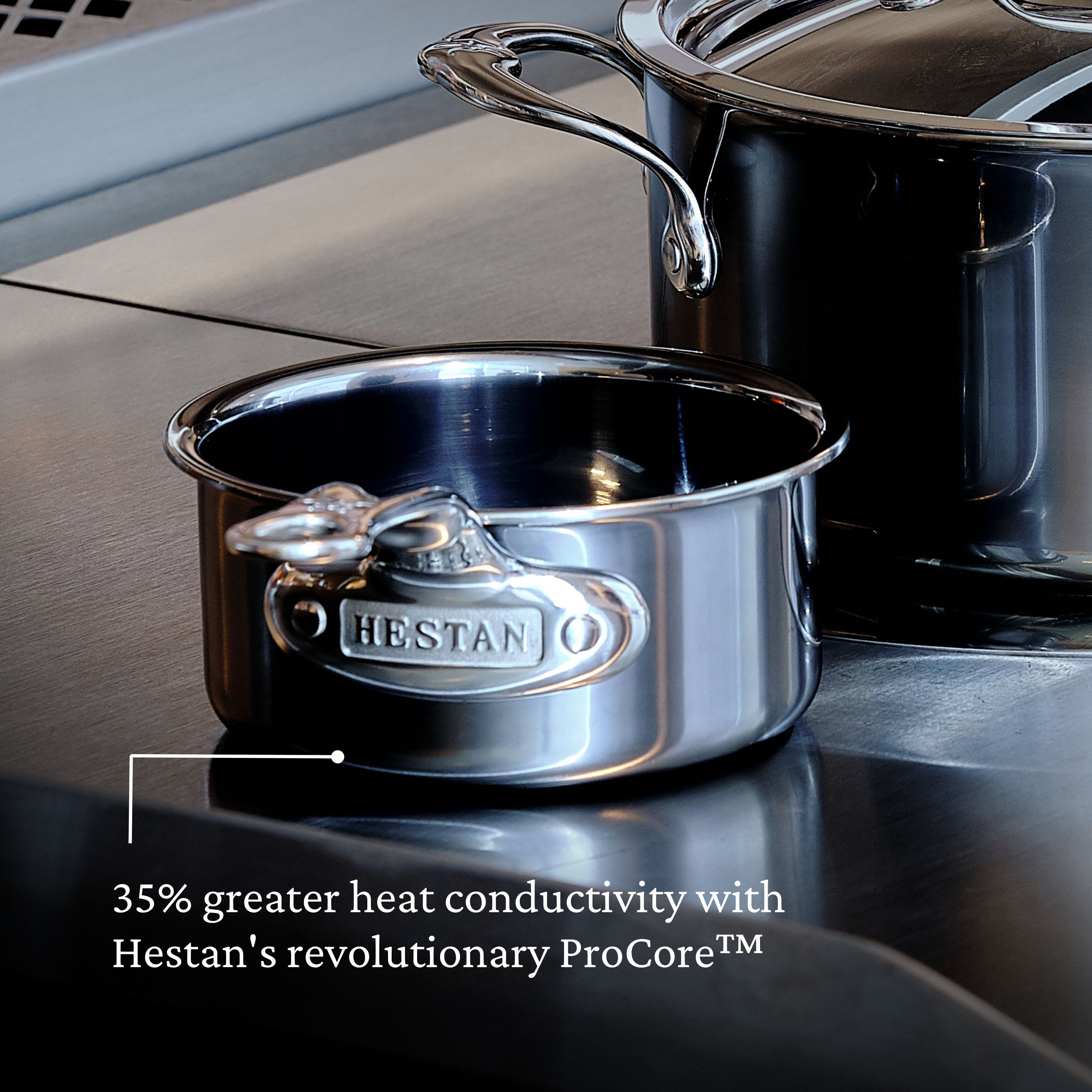 Hestan Nanobond Butter Warmer 0.75 Quart (12cm) - Perfect for Melting Butter, Chocolate & Sauces - Ideal for Home Kitchen, Baking & Cooking