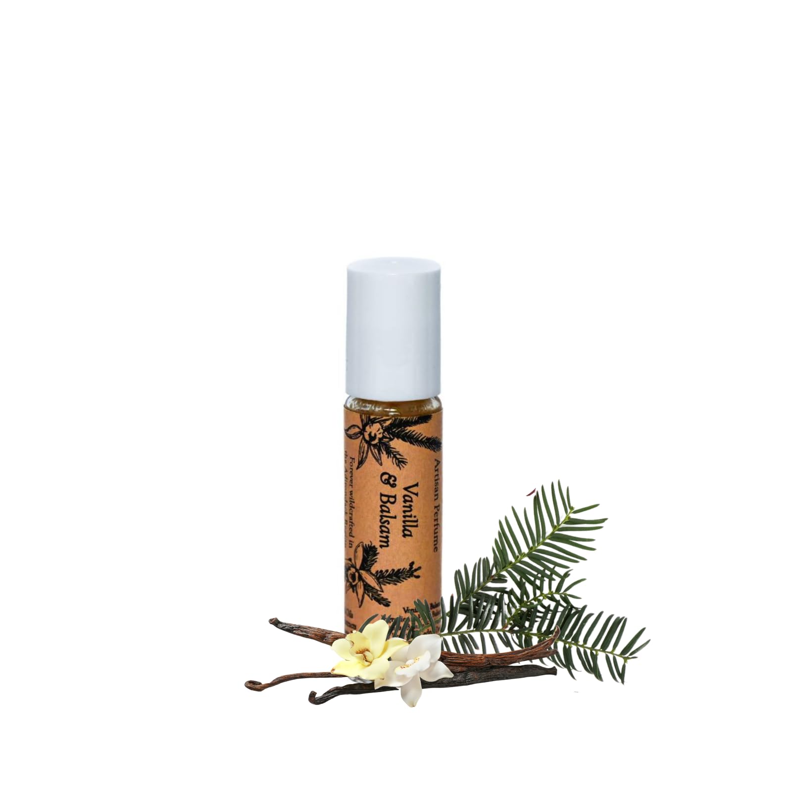 ADK Vanilla Balsam Botanical Perfume Roller .33 oz (10 mL) - Natural Hypoallergenic & Clean Fragrance for Women & Men with Pine, Bergamot, Vanilla, Balsam & Amber Notes | Perfect for Daily Wear, Gifts & Aromatherapy