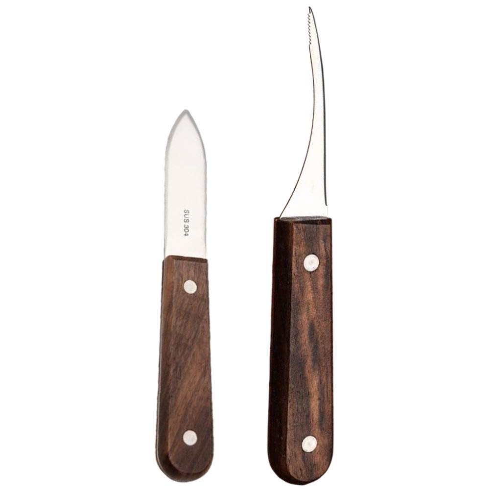 Premium Stainless Steel Oyster Knife & Shrimp Deveiner Tool Set - 2-Piece Shellfish Opener Kit for Oysters, Shrimp, and Seafood - Perfect for Home Cooking, Restaurants, and Outdoor Seafood Feasts