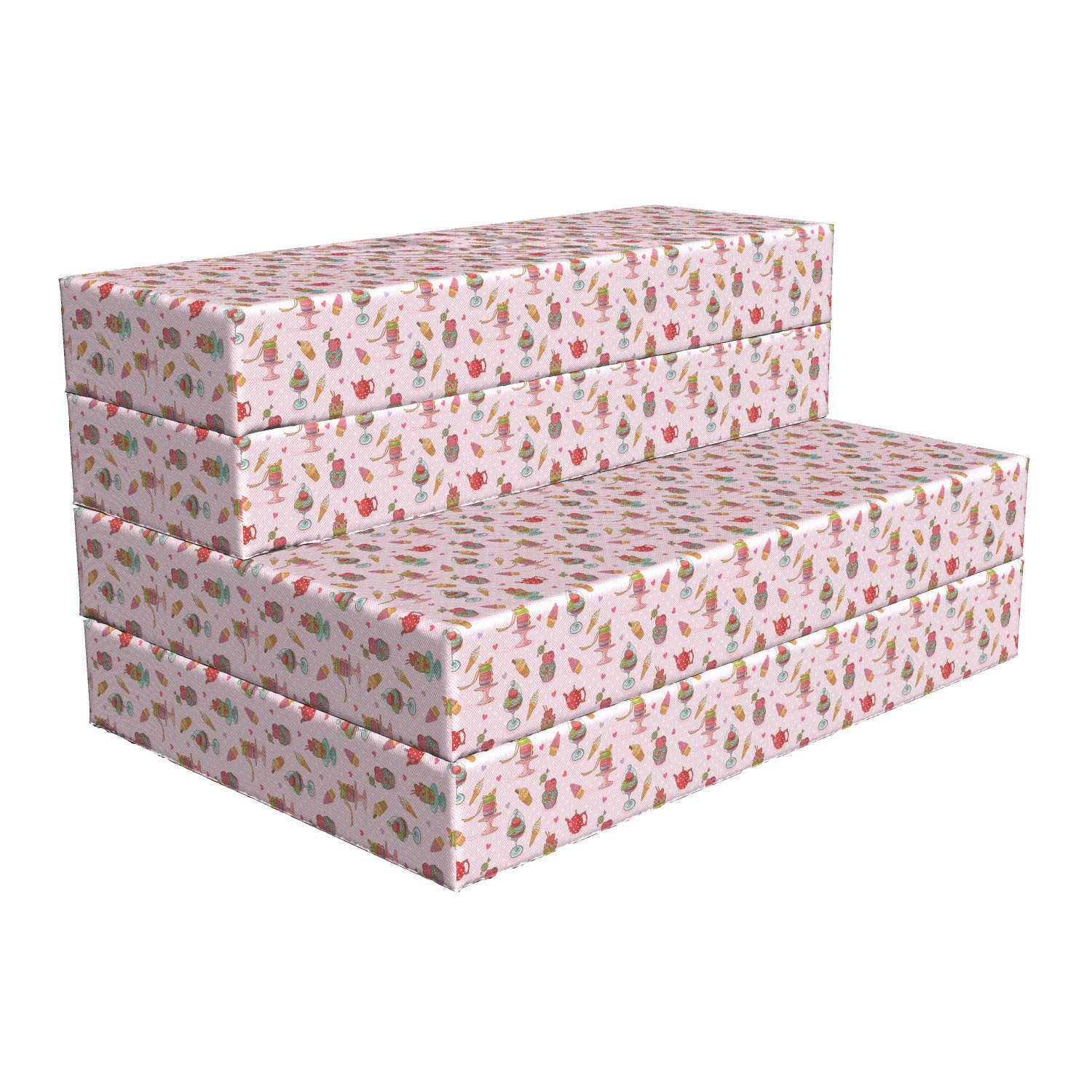 Ambesonne Ice Cream Themed Foldable Mattress - 74.8