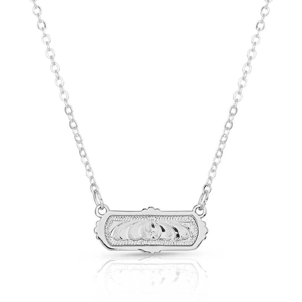 Western Mosaic Bar Necklace for Women - Elegant Bohemian Layering Pendant - Perfect for Casual, Party & Wedding Jewelry