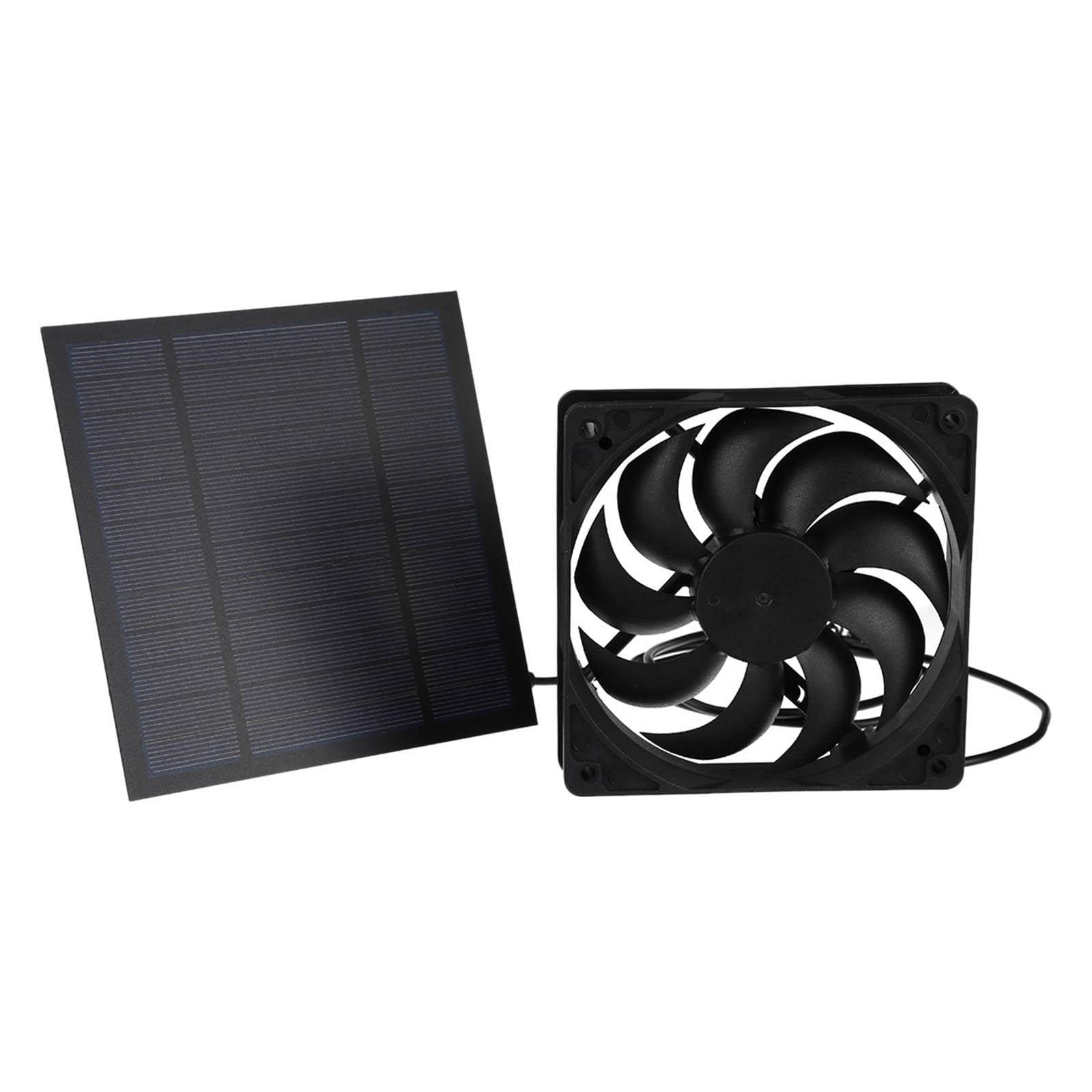 Homyl 5W Solar Panel Exhaust Fan for Chicken Coop, Poultry House & Shed Roof - Outdoor Ventilation Solution for Livestock Cooling & Air Circulation