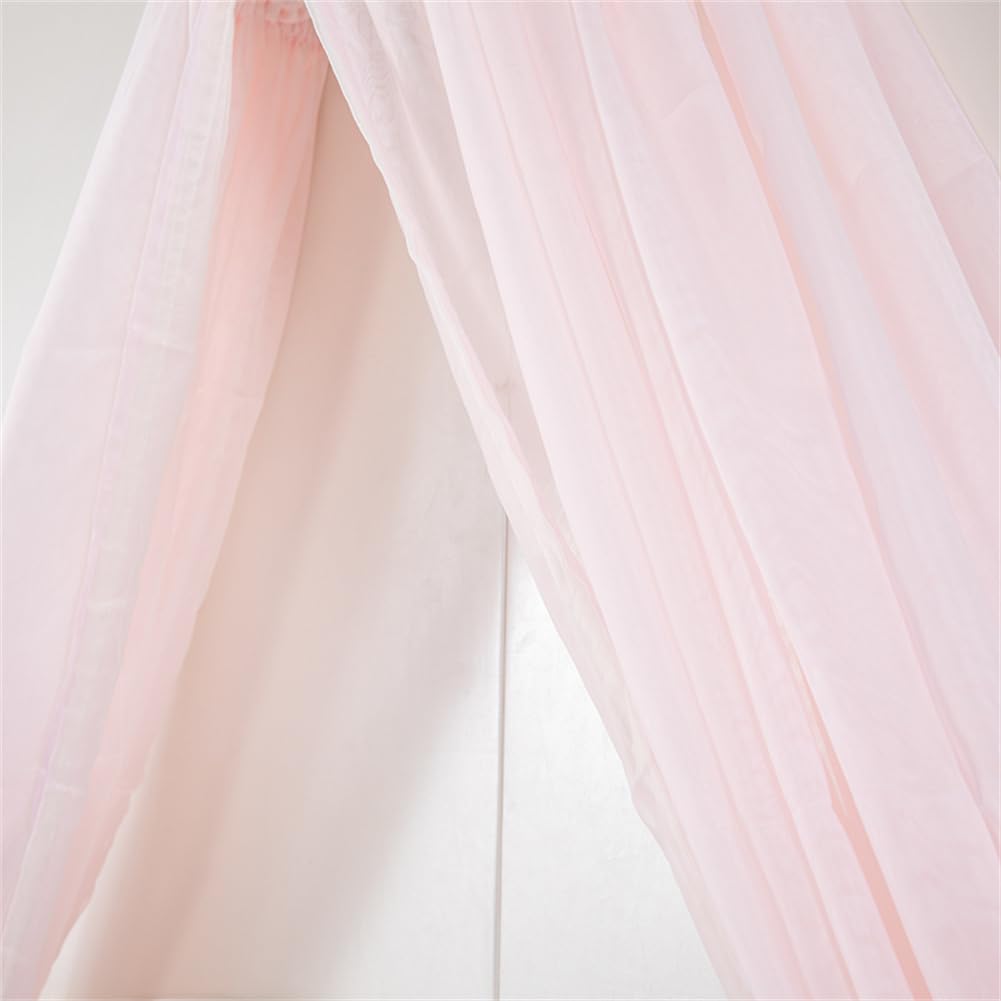 Lotus Karen Princess Bed Canopy with Lace Mosquito Net - Metal Crown Design for Girls, Kids & Toddlers | Nursery Decor, Bedroom Decoration for Baby Shower & Birthday Gifts
