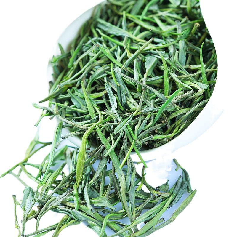 Premium Emei Mountain Yunwu Green Tea - Single Bud Rain Tea, Tender Bamboo Leaf Needles (Sparrow Tongue) - High Mountain Organic Loose Leaf Tea for Relaxation & Wellness