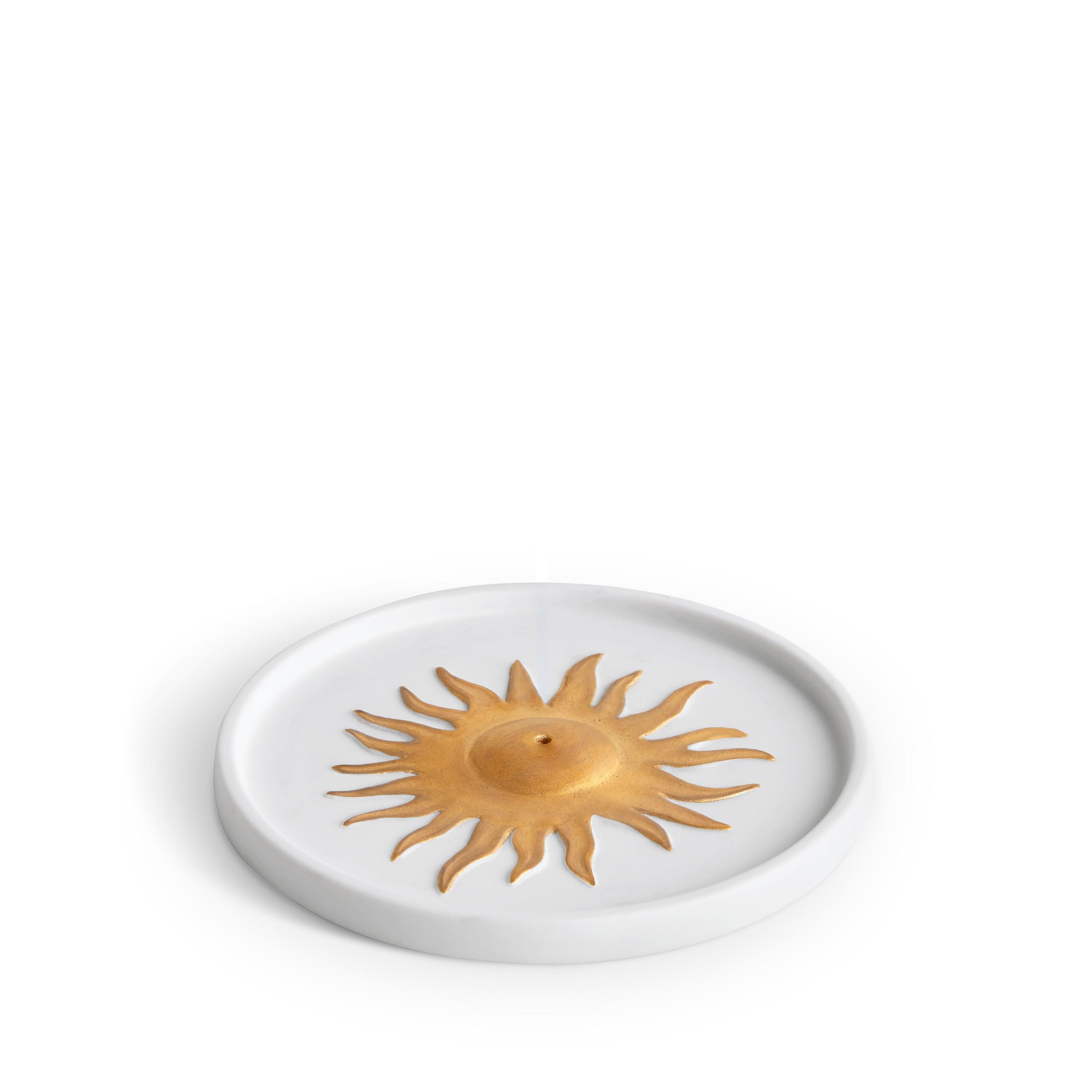 Soleil Elegant Ceramic Incense Holder for Home & Meditation - Perfect for Aromatherapy, Yoga, and Relaxation Spaces