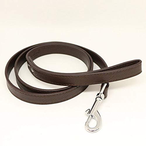 **Premium Apricot Orange Leather Dog Leash – Durable & Stylish Pet Accessory for Dog Lovers – Customizable Wedding & Outdoor Walking Leash**