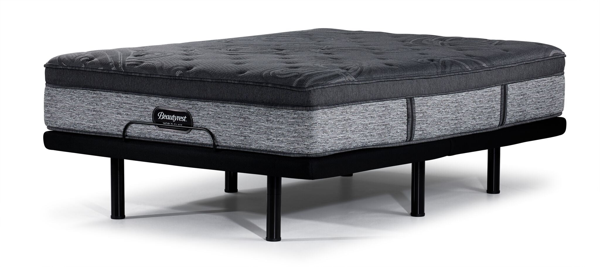 Beautyrest World Class Monarch Firm King Mattress with L2 Motion Pro Adjustable Base - Luxury Sleep System for Bedroom, Guest Room & Master Suite