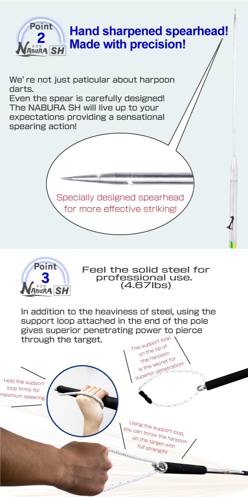 Premium Stainless Steel Heavy Duty Fishing Harpoon Spear - Ideal for Tuna, Marlin, Halibut & Large Fish - Perfect for Deep Sea Fishing & Spearfishing Adventures