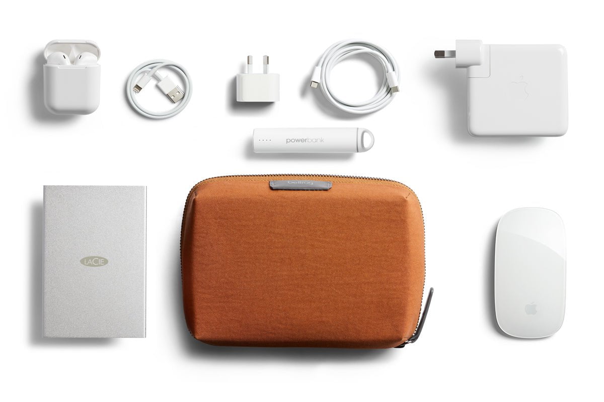 Bellroy Compact Tech Organizer - Slim Travel Cable Pouch for Phones, Chargers & Accessories | Perfect for Business Trips & Daily Commute