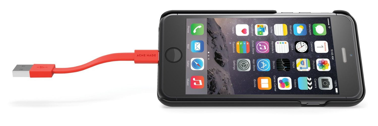 Acme Made Charge Case for iPhone 6/6s - Slim Protective Phone Cover with Card Holder | Perfect for Work, Travel & Everyday Use
