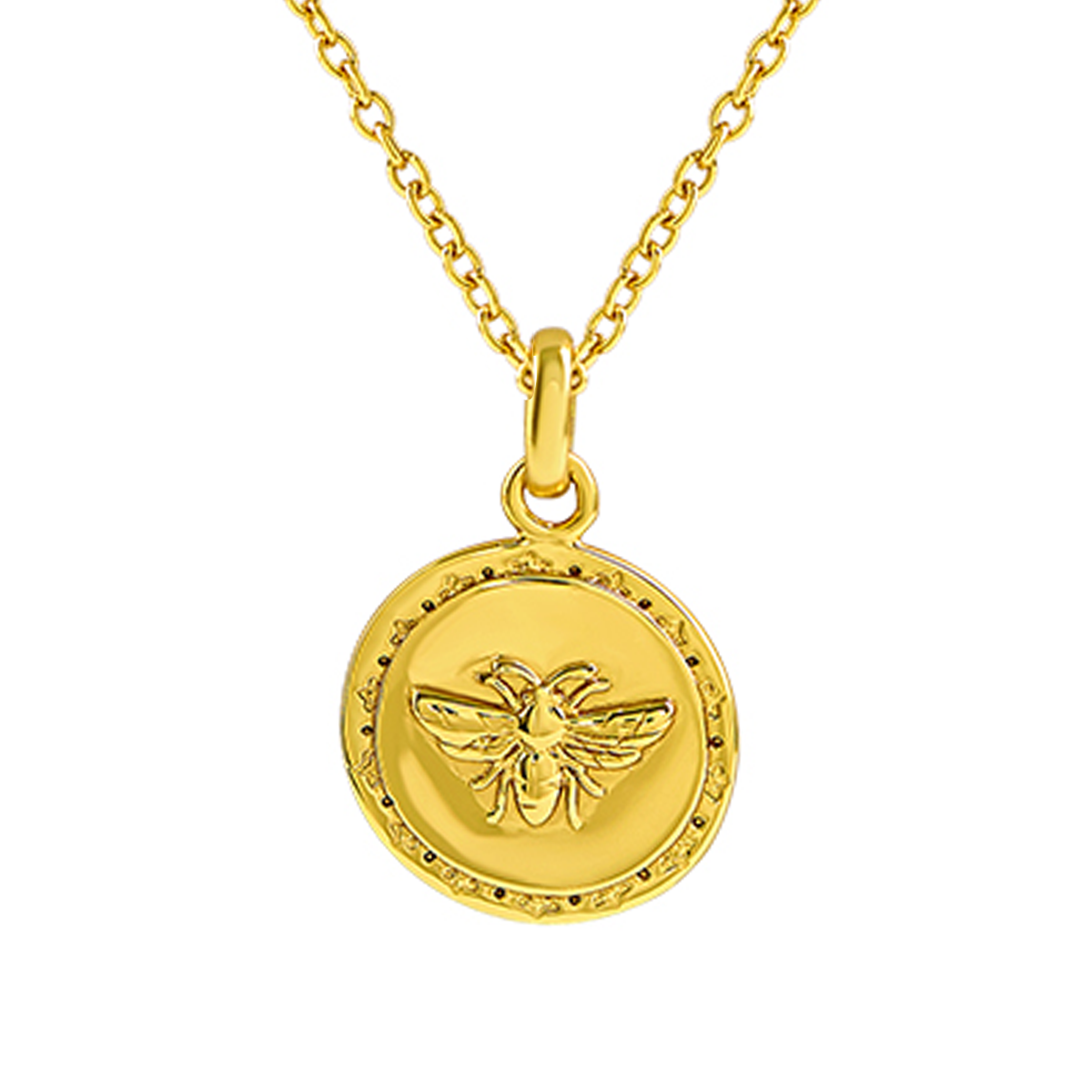 Shining Bee Gold Necklace for Women - 18K Gold Plated Bee Pendant Necklace, Elegant Jewelry Gift for Her - Perfect for Birthday, Anniversary & Everyday Wear