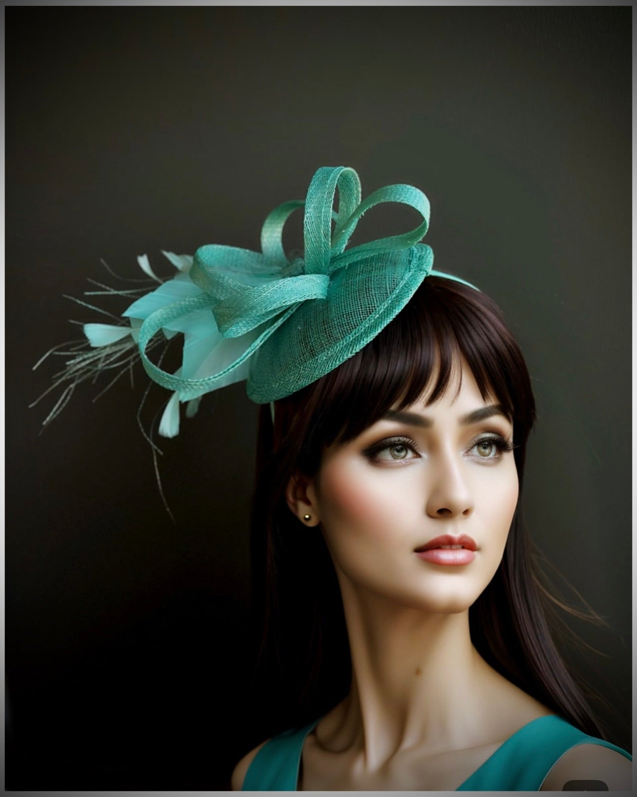 Elegant Light Green Tea Party Fascinator Hat - Vintage Style Headpiece for Women's Afternoon Tea, Garden Party & Wedding Events
