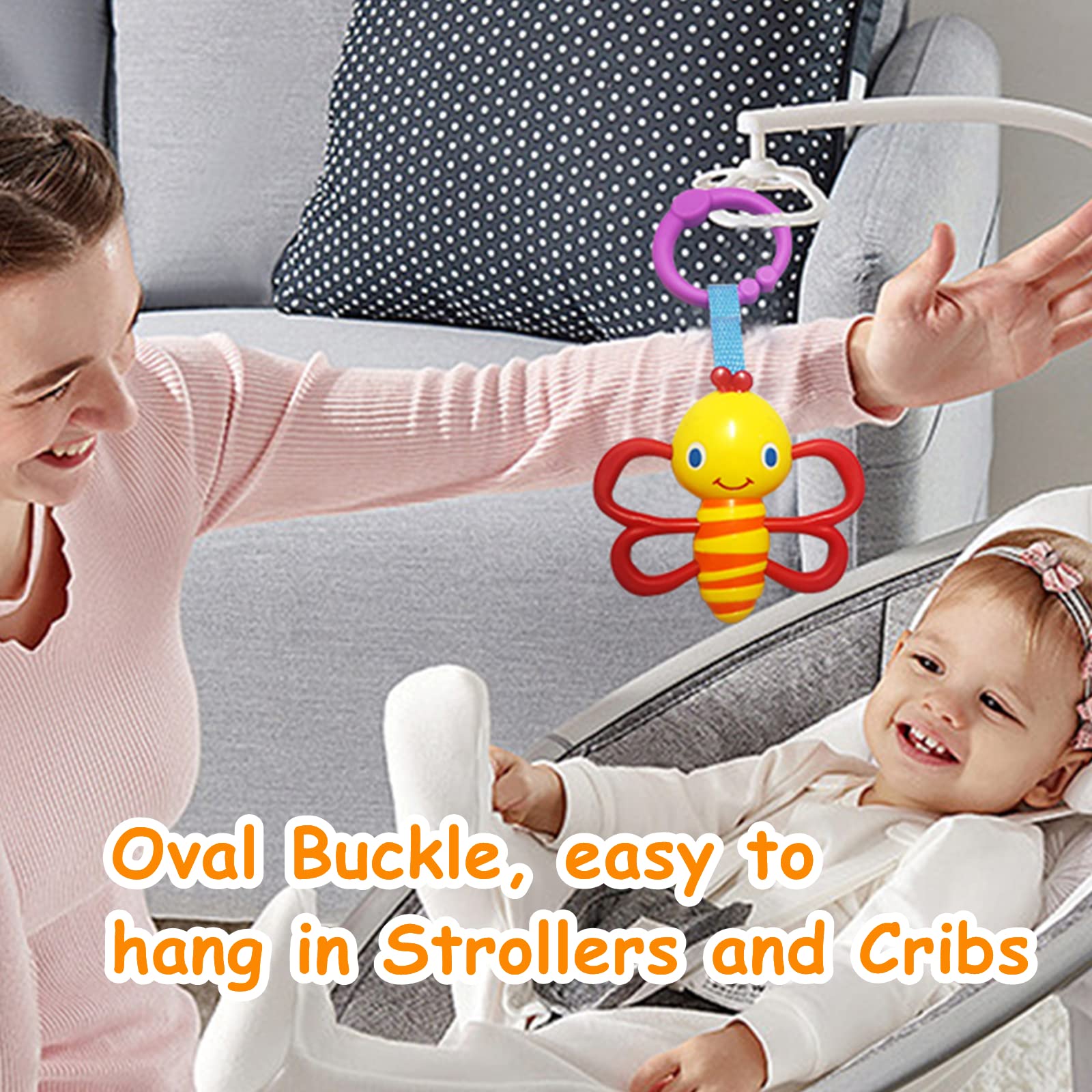 **Cartoon Animal Hanging Rattle Toys for Babies - 4 Pack | Handheld & Crib Rattles for Infants | Perfect Baby Shower & Birthday Gift | Ideal for Bed, Car Seat & Stroller Playtime**    (Note: This optimized title includes SEO-friendly keywords, translates any Chinese elements, and adds a usage scenario for better engagement.)