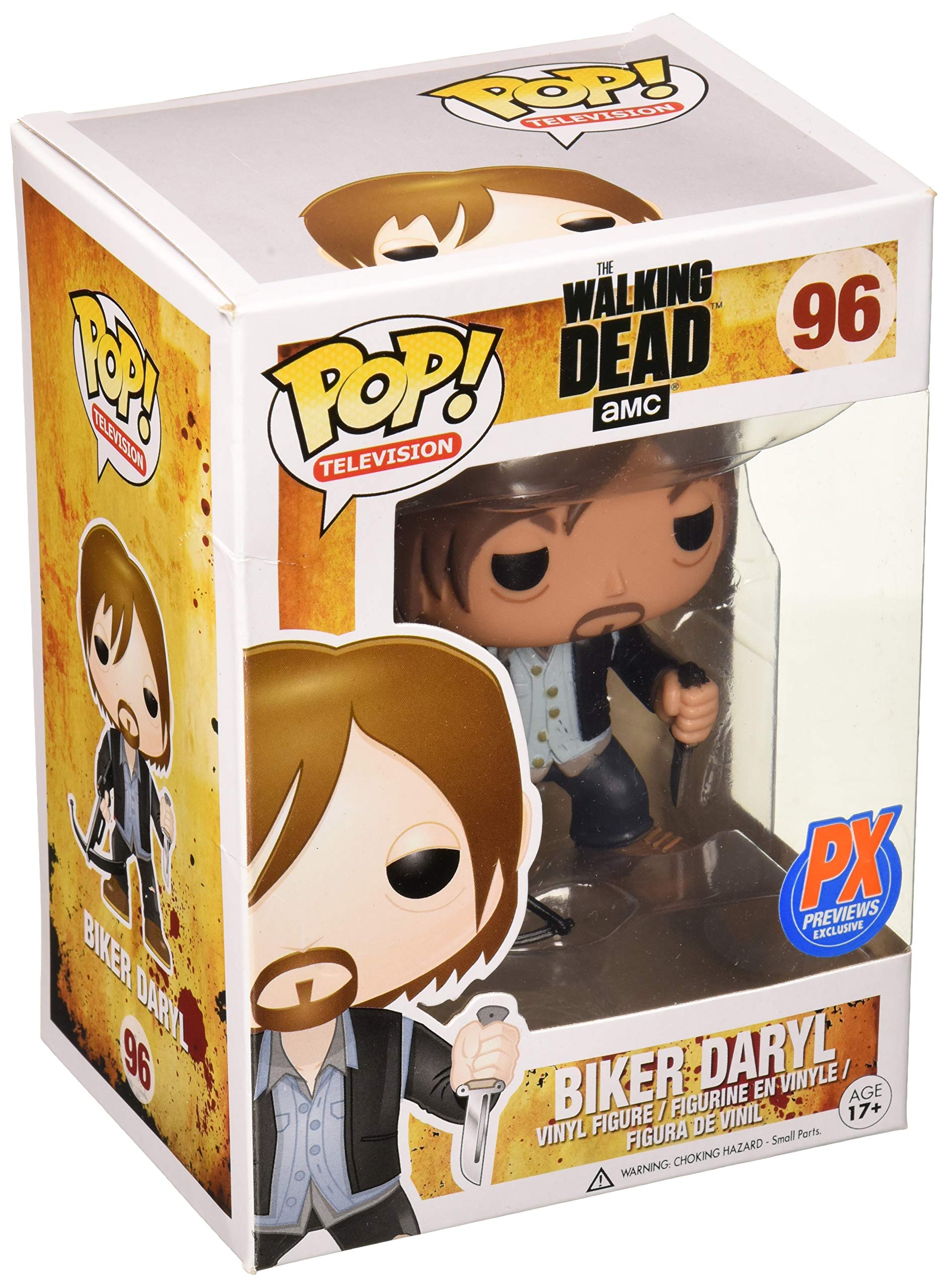 Funko Pop! The Walking Dead: Biker Daryl Vinyl Figure - Collectible TV Show Merchandise for Fans & Gift Ideas - Perfect for Display Shelves, Office Decor, and Pop Culture Collections