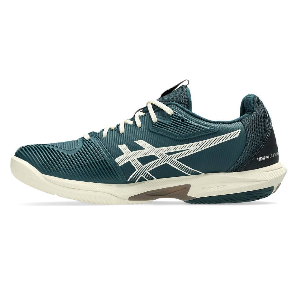 ASICS Solution Speed FF 3 Men's Tennis Shoes - Lightweight Performance Court Shoes for Competitive Play (Saxon Green/Birch) | Ideal for Hard Court Matches & Training Sessions