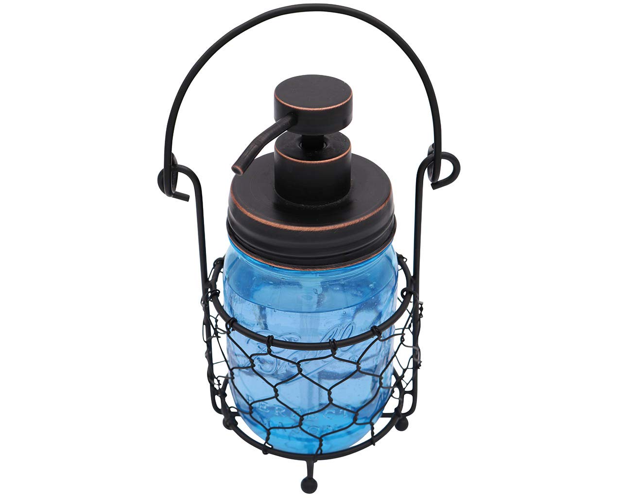 **3 Pack Mason Jar Caddy with Chicken Wire - Hanging or Carrying Single Pint Jars - Perfect for Farmhouse Decor, Canning Storage & DIY Crafts**