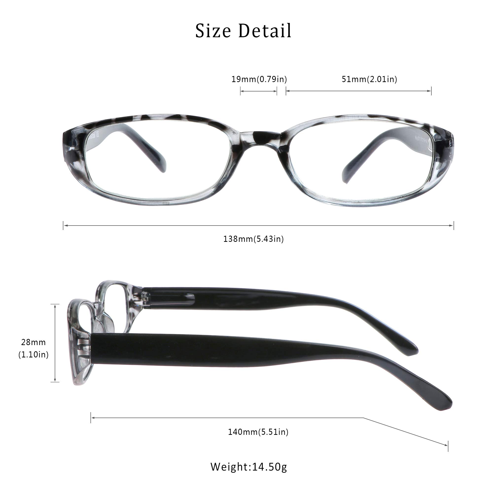 LifeArt 4 Pairs Blue Light Blocking Reading Glasses for Women & Men - Anti Eyestrain Computer Glasses for Office Work, Gaming & Screen Time