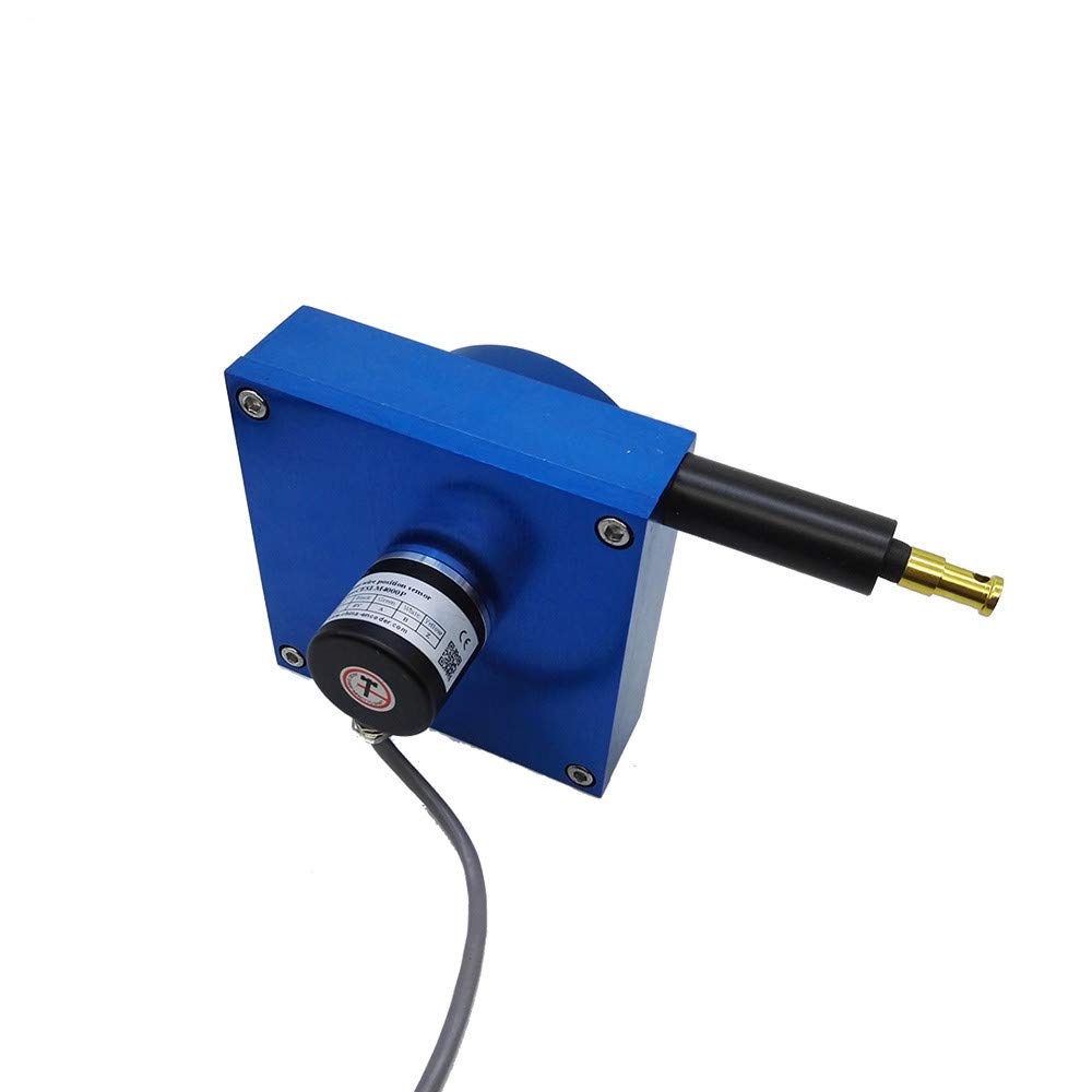 4000mm Stroke Draw Wire Linear Displacement Sensor Transducer - 24V DC Power Supply, 4-20mA Output - CWP-M4000A - Ideal for Industrial Automation, CNC Machinery, and Position Monitoring Applications