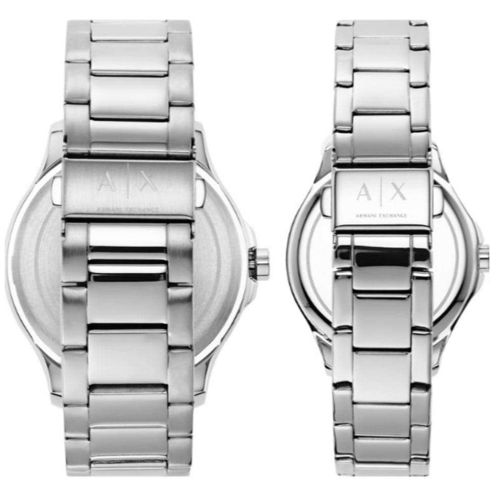 ARMANI EXCHANGE AX7132SET Black Dial Stainless Steel Unisex Watch - Stylish & Durable for Everyday Wear, Business & Special Occasions