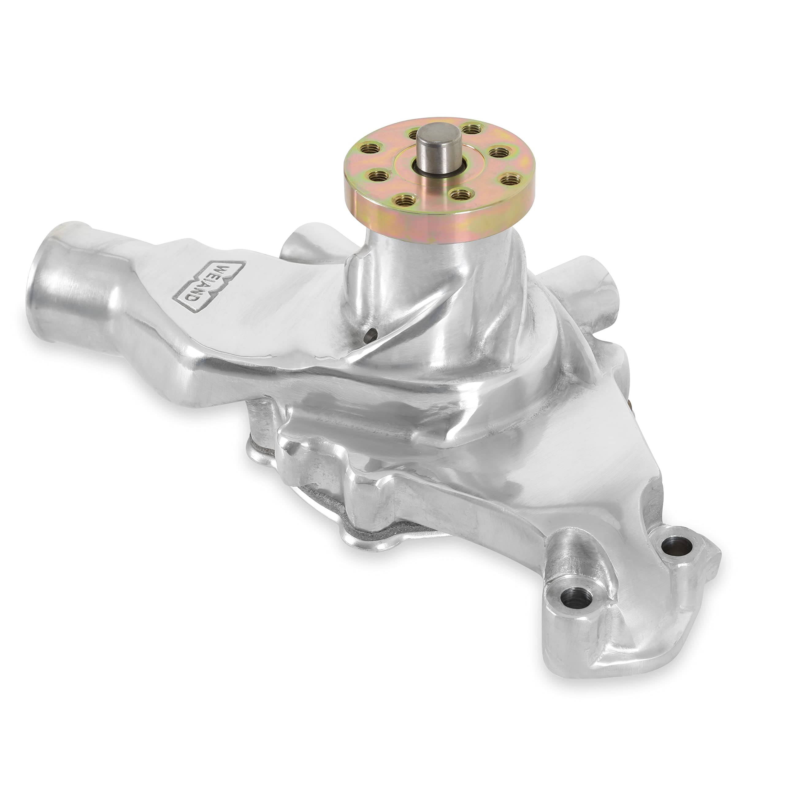 Weiand 9208P High Performance Water Pump - Aluminum Alloy, Universal Fit for Chevy, Ford, Dodge - Perfect for Hot Rods, Muscle Cars & Engine Upgrades