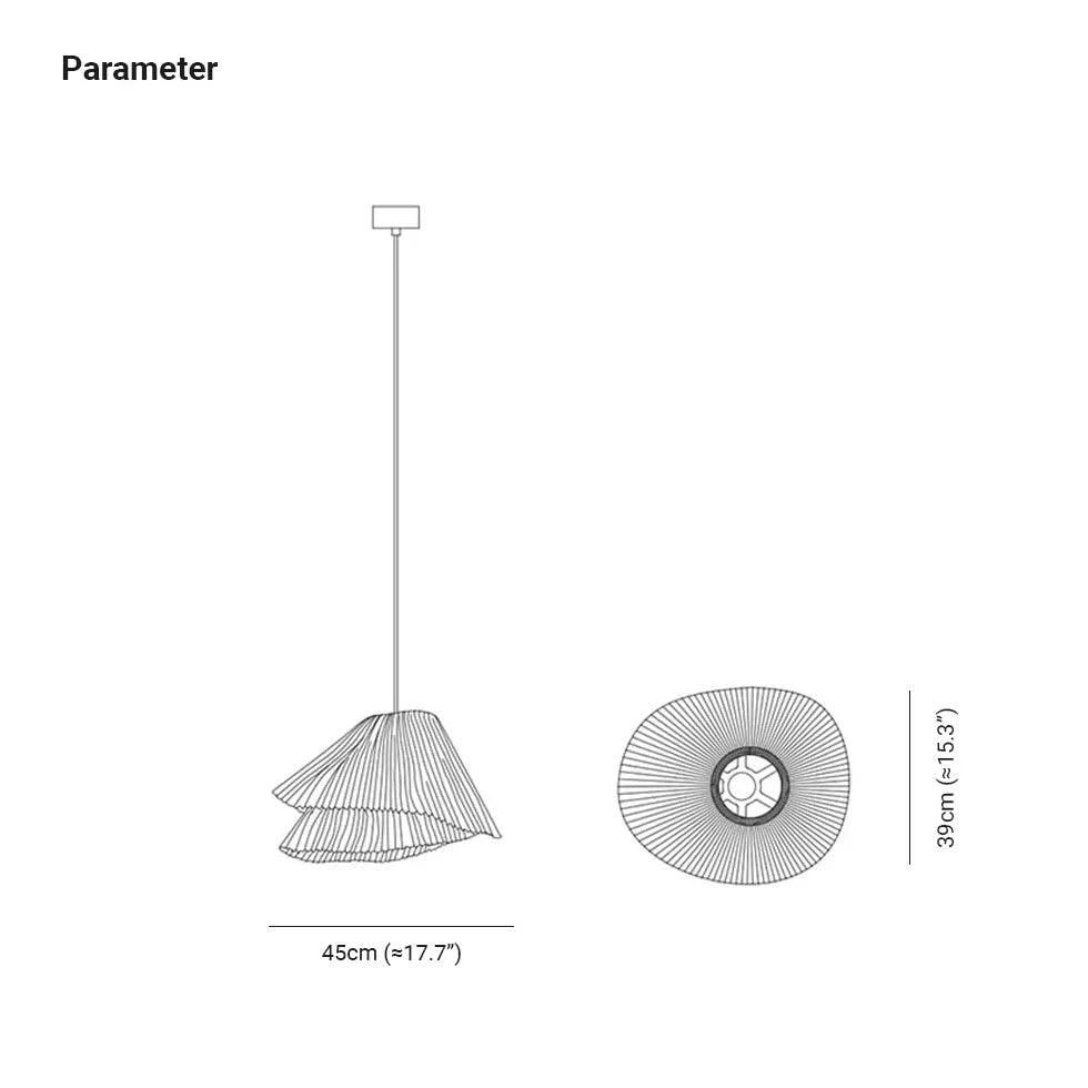 Modern White Double Layer Cone Pendant Light - Elegant Ceiling Lighting for Living Room, Bedroom, or Dining Area