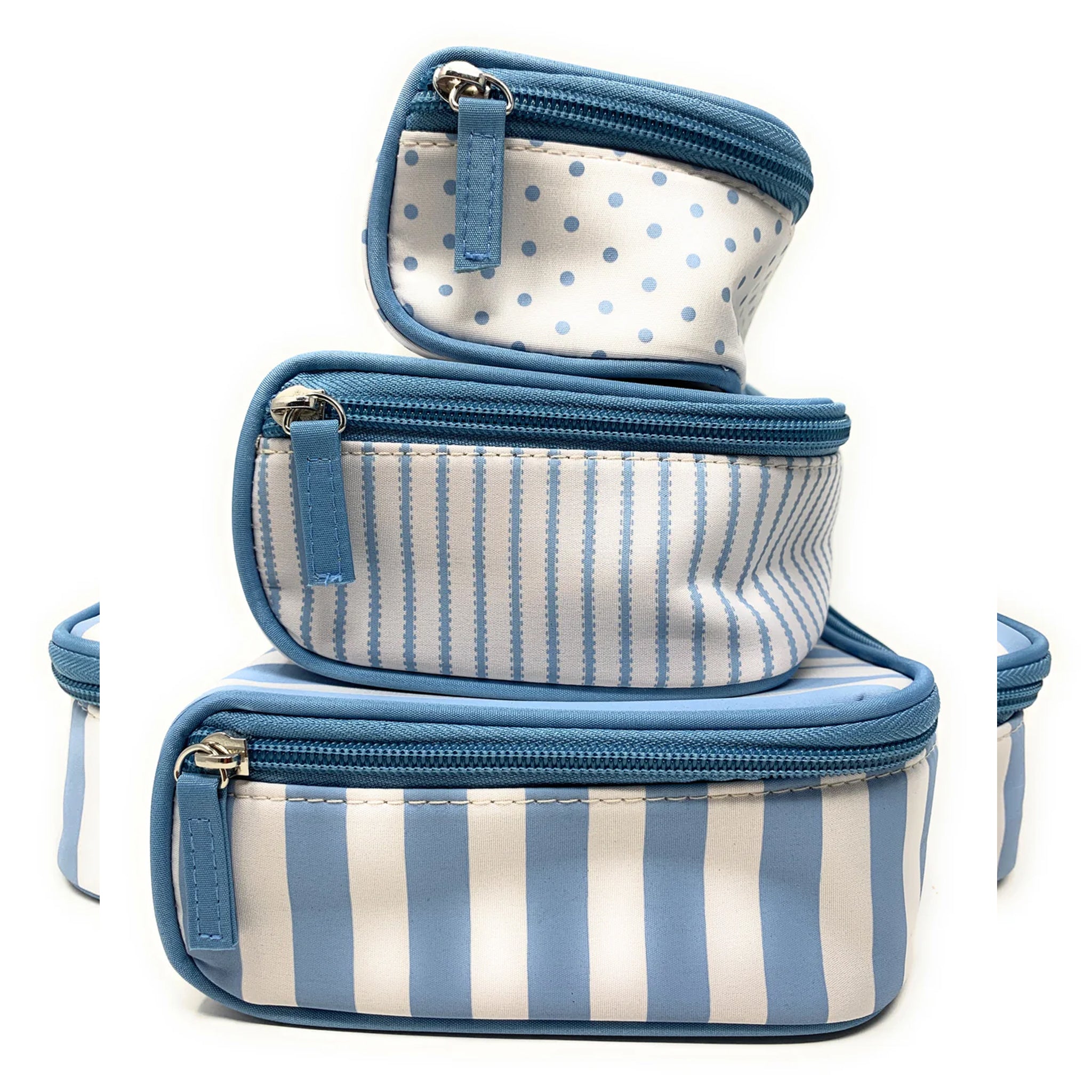 3-Piece Travel Makeup Bag Set - Waterproof Cosmetic Organizer & Toiletry Pouch for Women - Perfect for Airplane, Gym, and Weekend Getaways (TC 13)