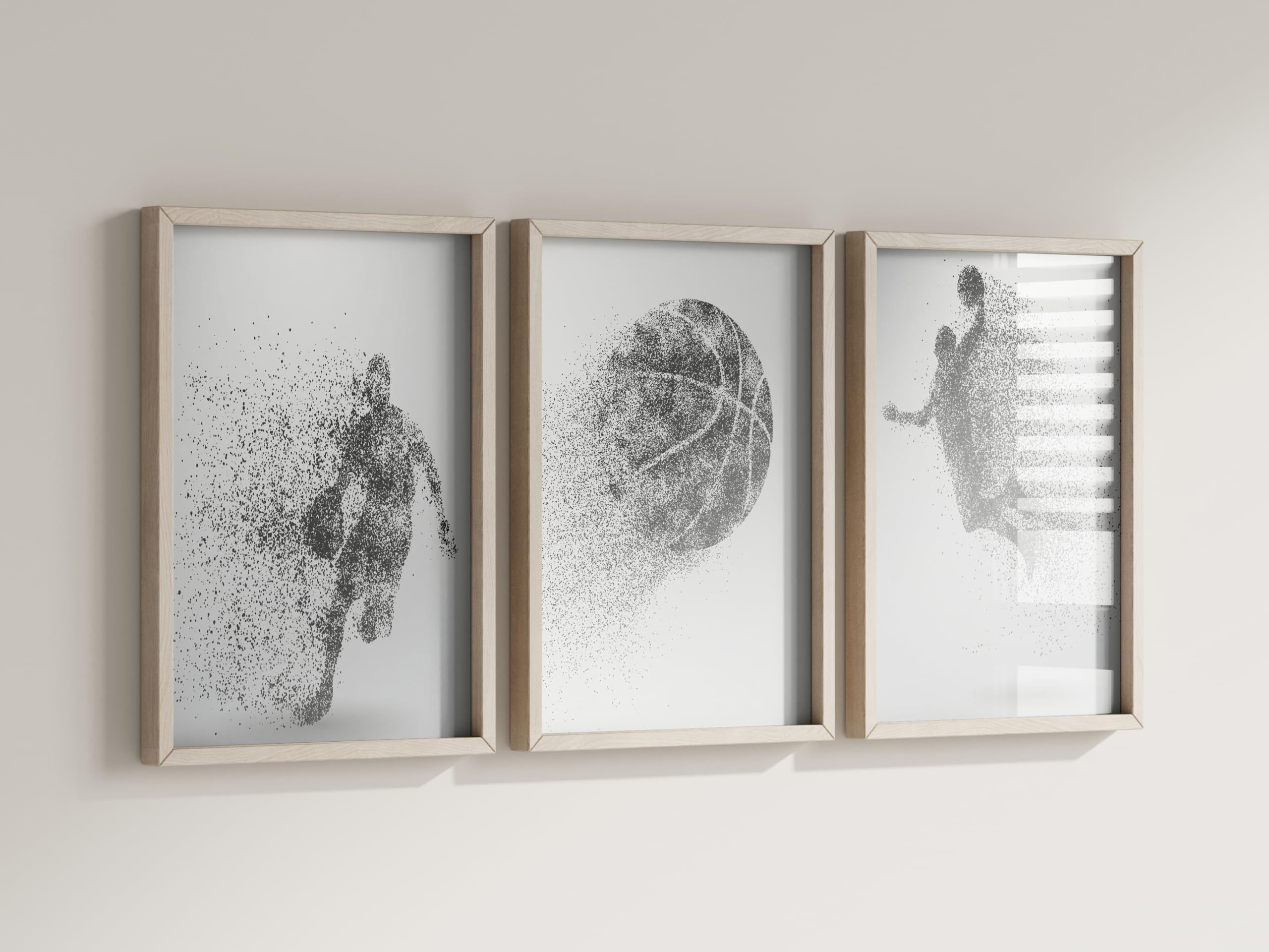 Basketball Wall Art Prints - Set of 4 (8x10) Unframed Sports Posters for Boys Room, Teen Bedroom & Man Cave Decor - Perfect for Basketball Fans, Kids Room & Game Room Wall Decor