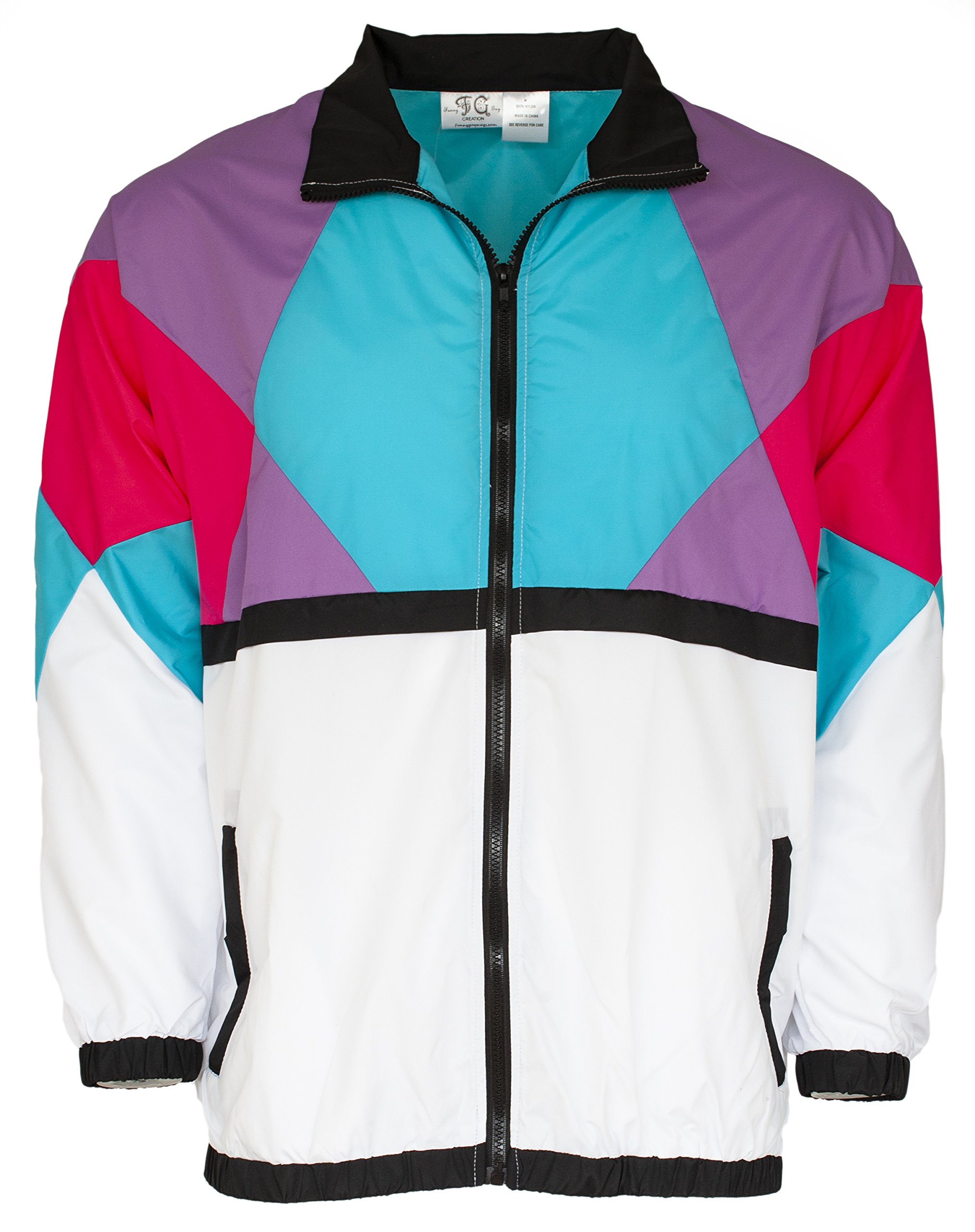 Vintage 80s & 90s Retro Windbreaker Jacket - Funny Guy Mugs Collection | 90s Nostalgia Streetwear for Men & Women | Perfect for 80s Theme Parties, Cosplay & Retro Fashion