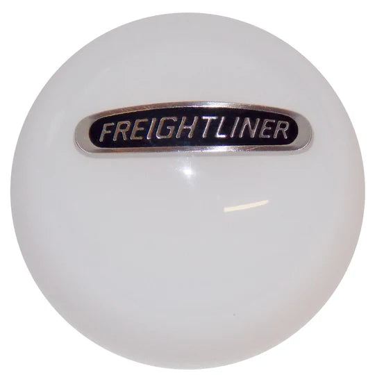 Premium White Freightliner Shift Knob - Heavy Duty Replacement Gear Shifter for Semi Trucks - Perfect for Long Haul Driving & Truck Customization