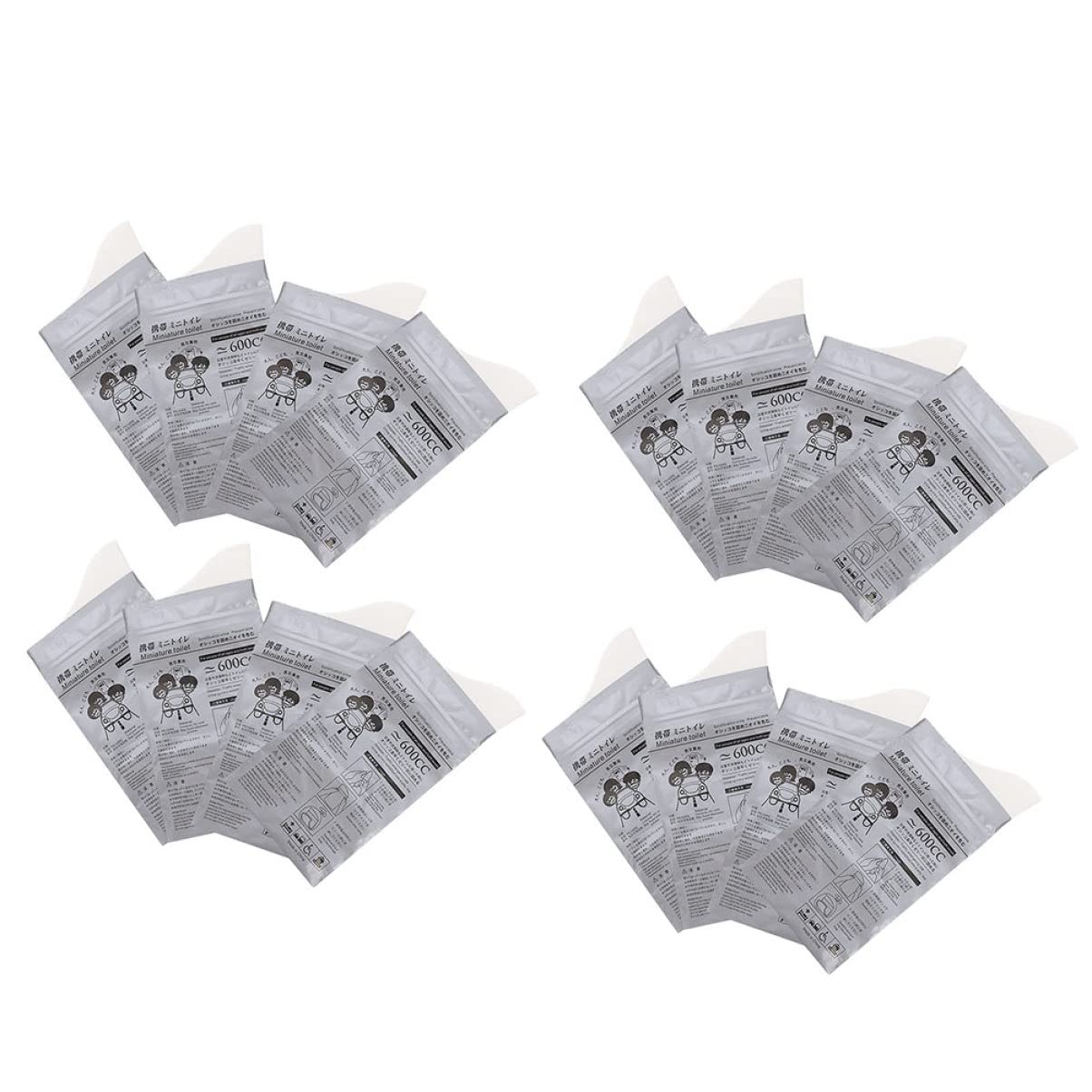 Healifty 20 Pack Disposable Urine Bags - Portable Travel Urinary Drainage Bags for Camping, Hiking & Emergency Use - Leak Proof Outdoor Medical Supplies