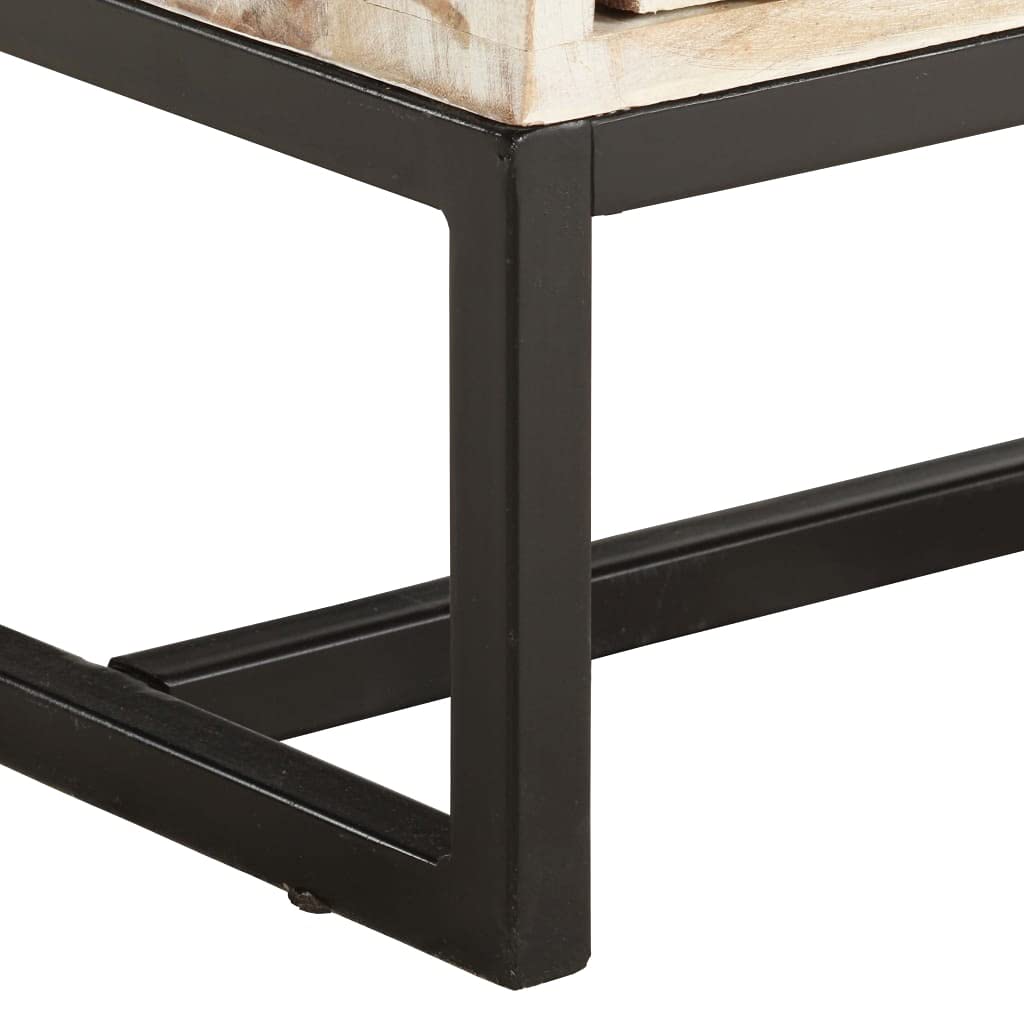 Rustic Acacia Wood TV Stand with Storage - 55.1