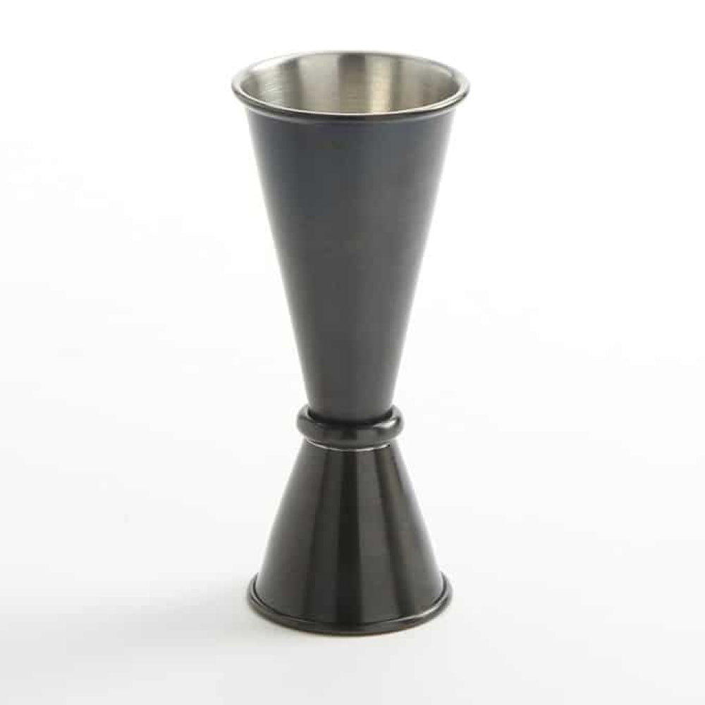 Premium Stainless Steel Japanese Style Black Jiggers - 1oz & 2oz Bartender Measuring Cups for Cocktails, Coffee & Baking - Durable Bar Tools for Home & Professional Use