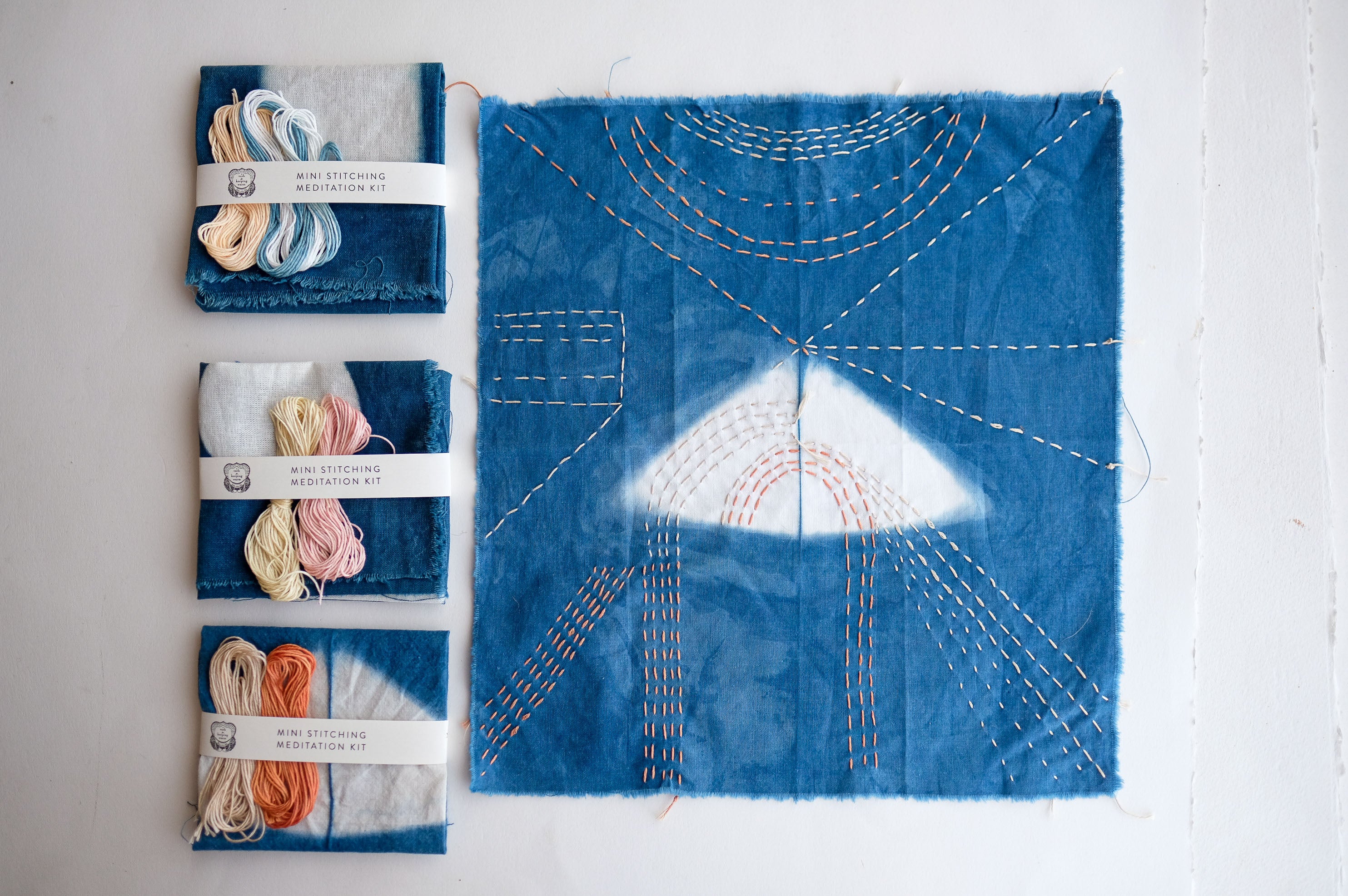 Mini Stitching Meditation Kit for Adults - DIY Embroidery Starter Set with Hoop, Thread & Needles - Perfect for Stress Relief, Mindfulness & Creative Relaxation at Home