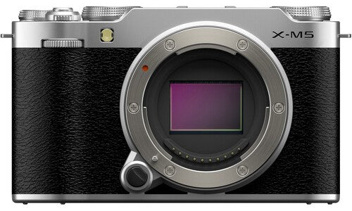 Fujifilm X-M5 Mirrorless Digital Camera with 24.2MP APS-C Sensor - Silver | Compact & Lightweight for Travel, Vlogging & Street Photography