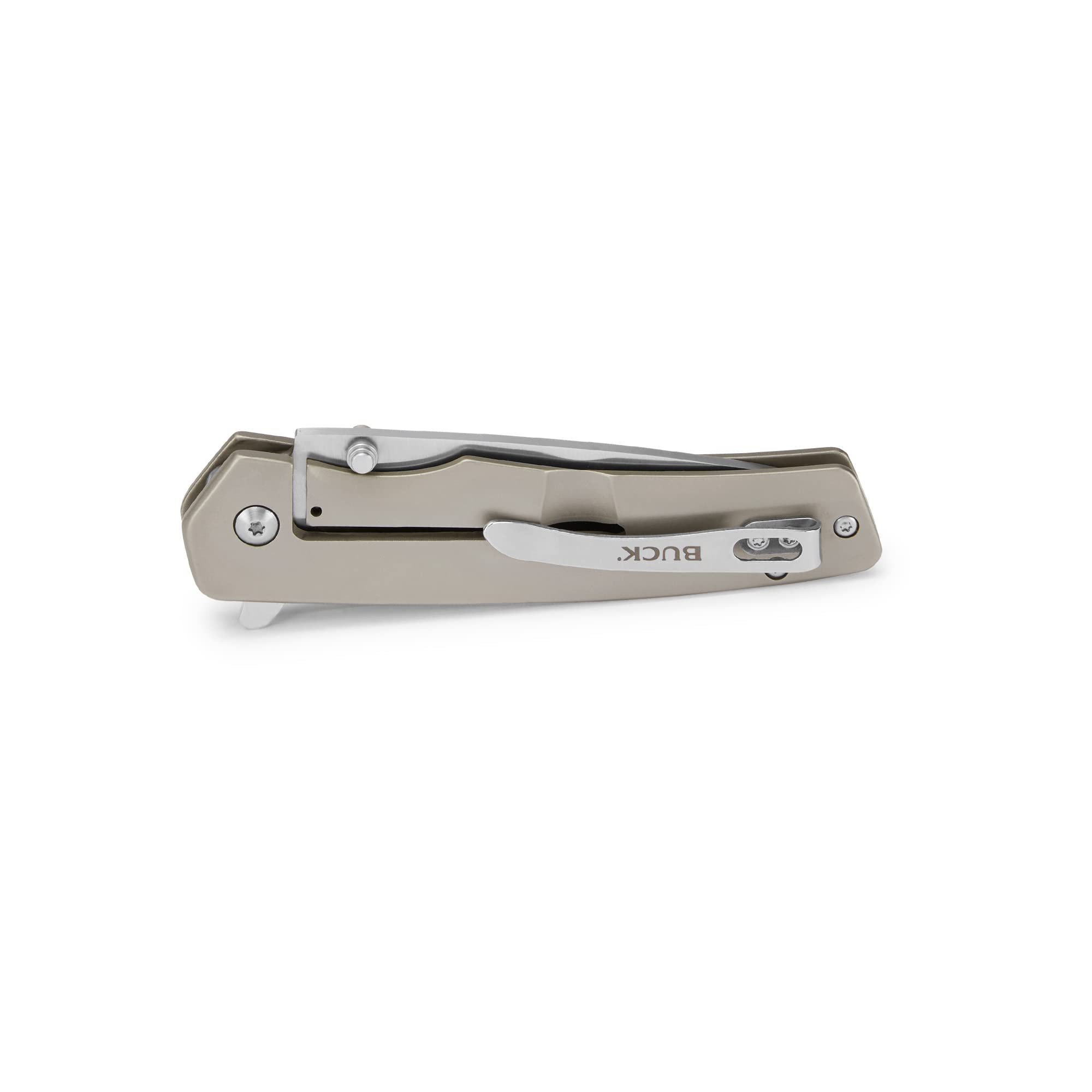 Buck Knives 254 Odessa Folding Frame Lock Pocket Knife - Stainless Steel Handle | EDC, Camping, Hunting & Outdoor Survival Gear