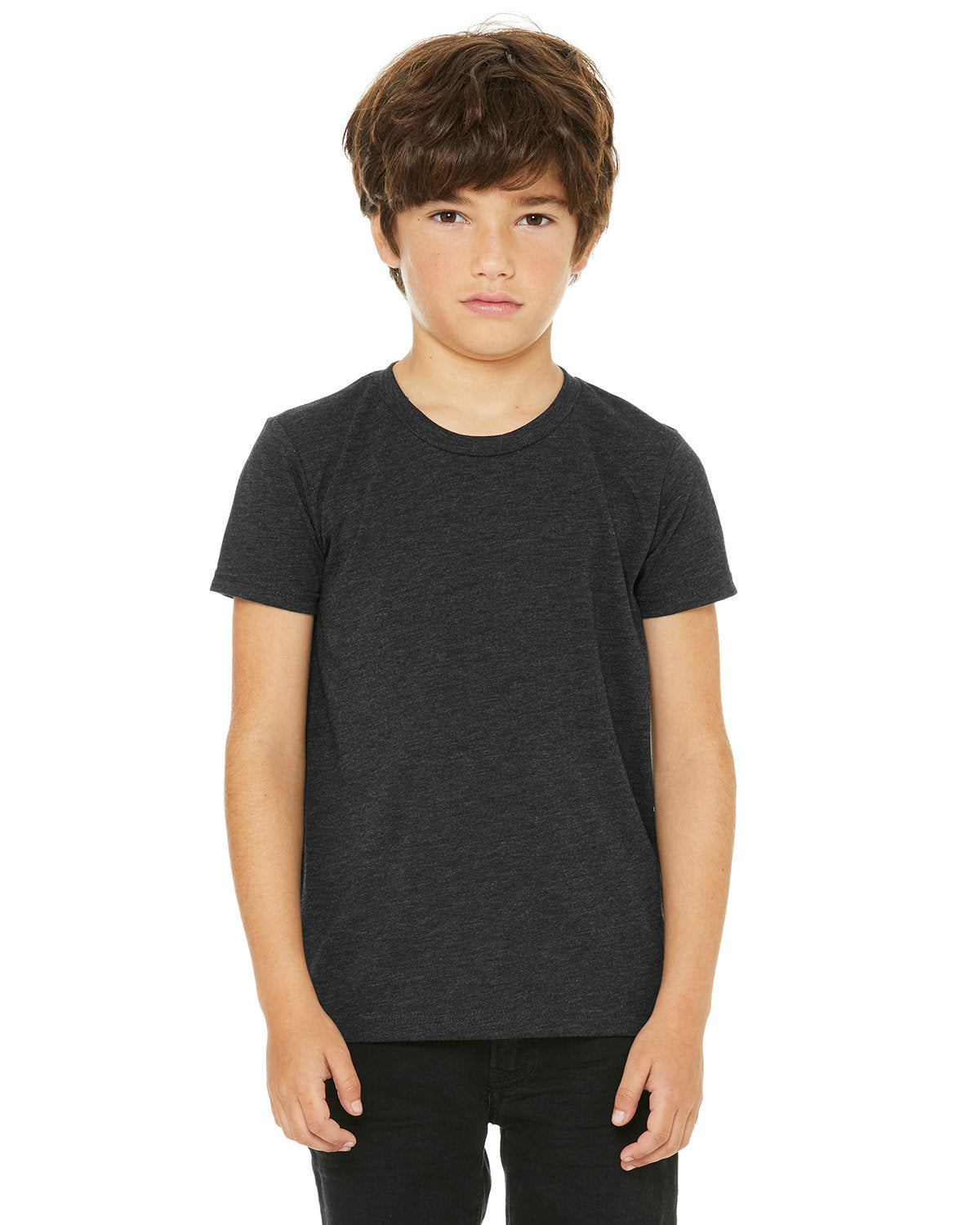 Bella + Canvas 3413Y Youth Tri-Blend Short Sleeve T-Shirt - Soft & Comfortable Kids Tee for School, Play & Everyday Wear
