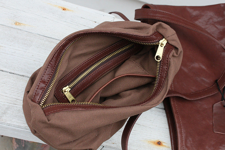 Minimalist Soft Leather Bucket Bag for Women - Stylish & Lightweight Crossbody Handbag for Daily Use, Work, Travel & Shopping