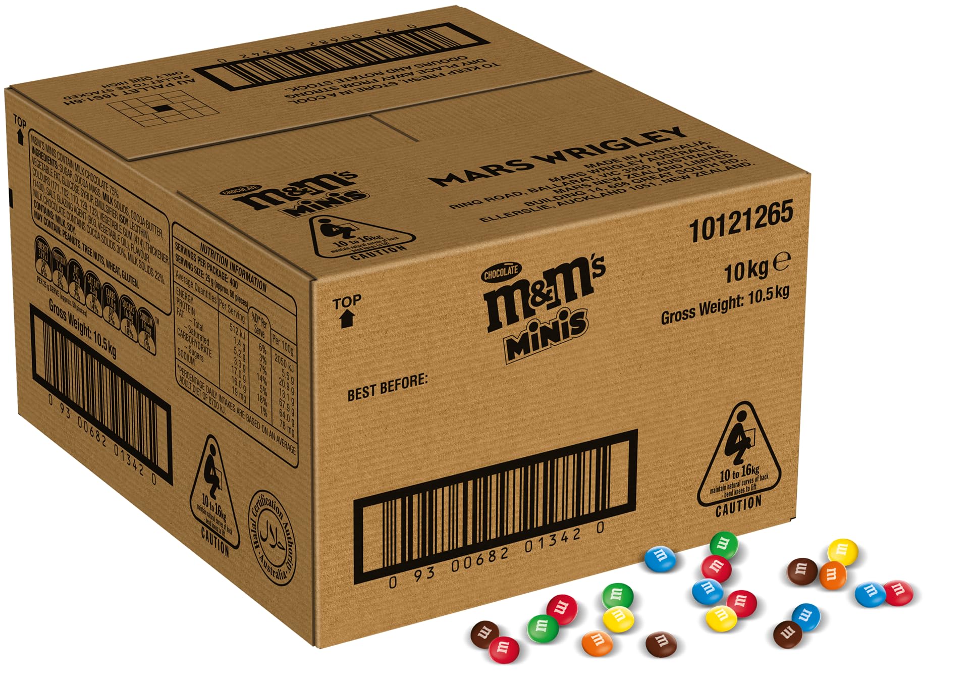 Mars M&M's Mini Milk Chocolate Candy Bulk 10kg (22 lbs) - Perfect for Parties, Baking, Halloween & Christmas Treats