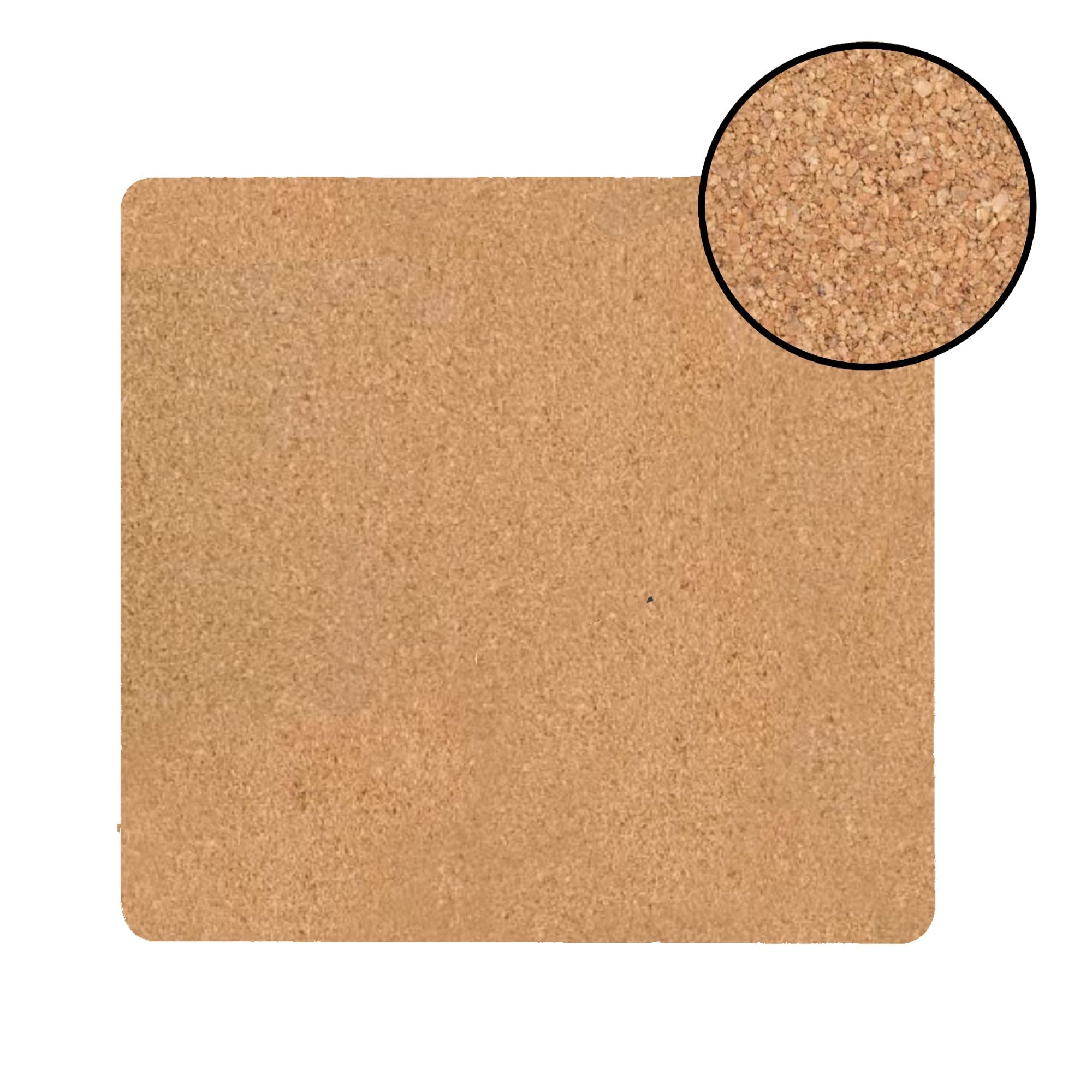 Elegant Smokey Gold Marble Square Cork Placemats - Heat Resistant & Non-Slip Dining Table Mats (15