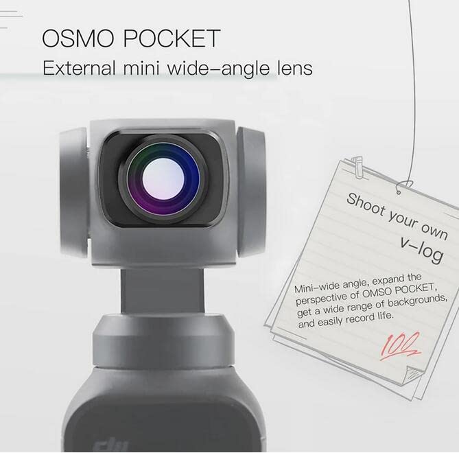 Wide-Angle Magnetic Lens for DJI Pocket 2 & OSMO Pocket - 4K HD Vlogging Accessory for Travel, Action Shots & Content Creation