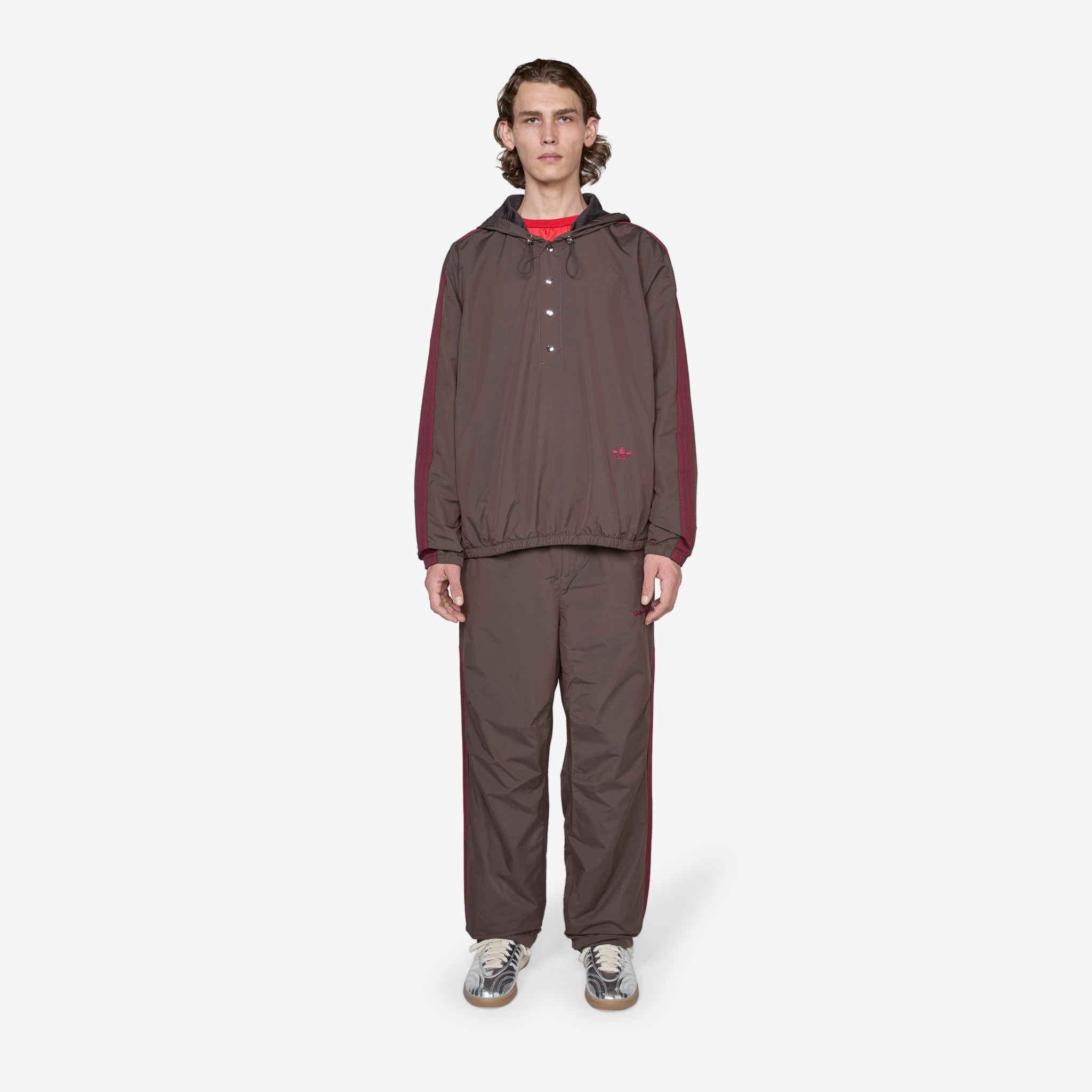 Wales Bonner x Nylon Anorak Jacket - Night Brown Waterproof Windbreaker for Outdoor Hiking & Urban Streetwear Fashion