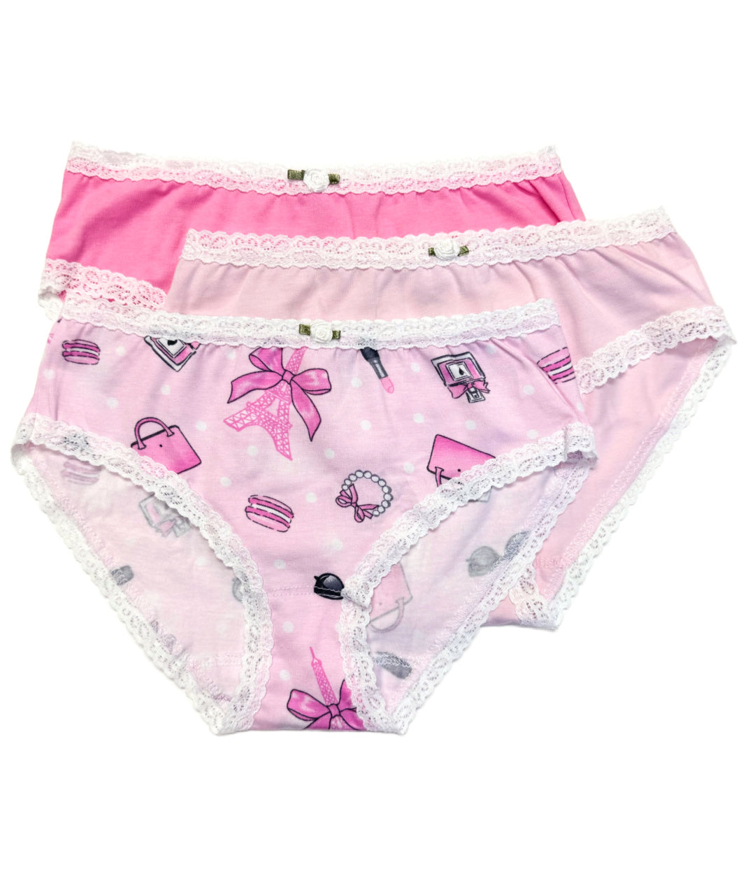 J'adore Paris 3 Pack Women's Cotton Underwear - Soft Breathable Panties for Everyday Comfort | Perfect for Work, Travel & Lounge Wear