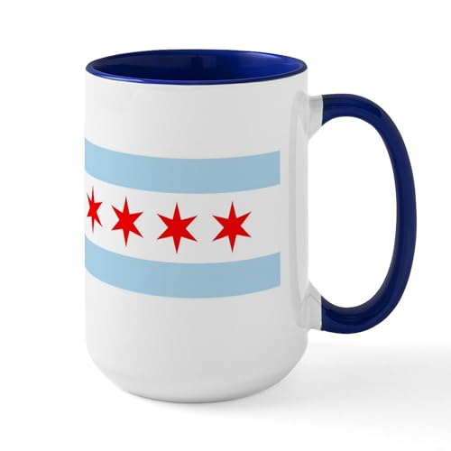 White/Navy Inside - Chicago Mugs
