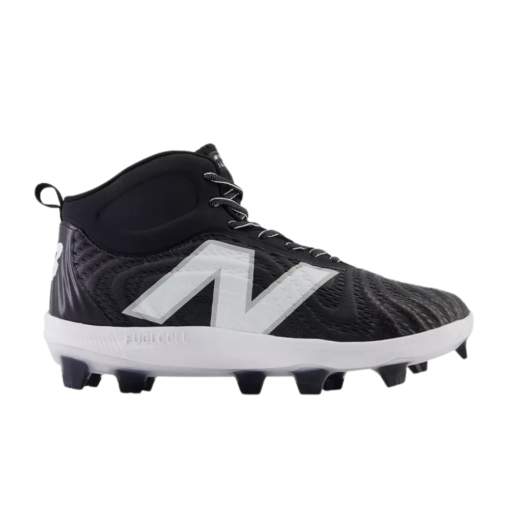 New Balance PM4040K7 Mid Molded Cleats - Black Baseball & Softball Cleats for Men | Perfect for Field Sports & Training