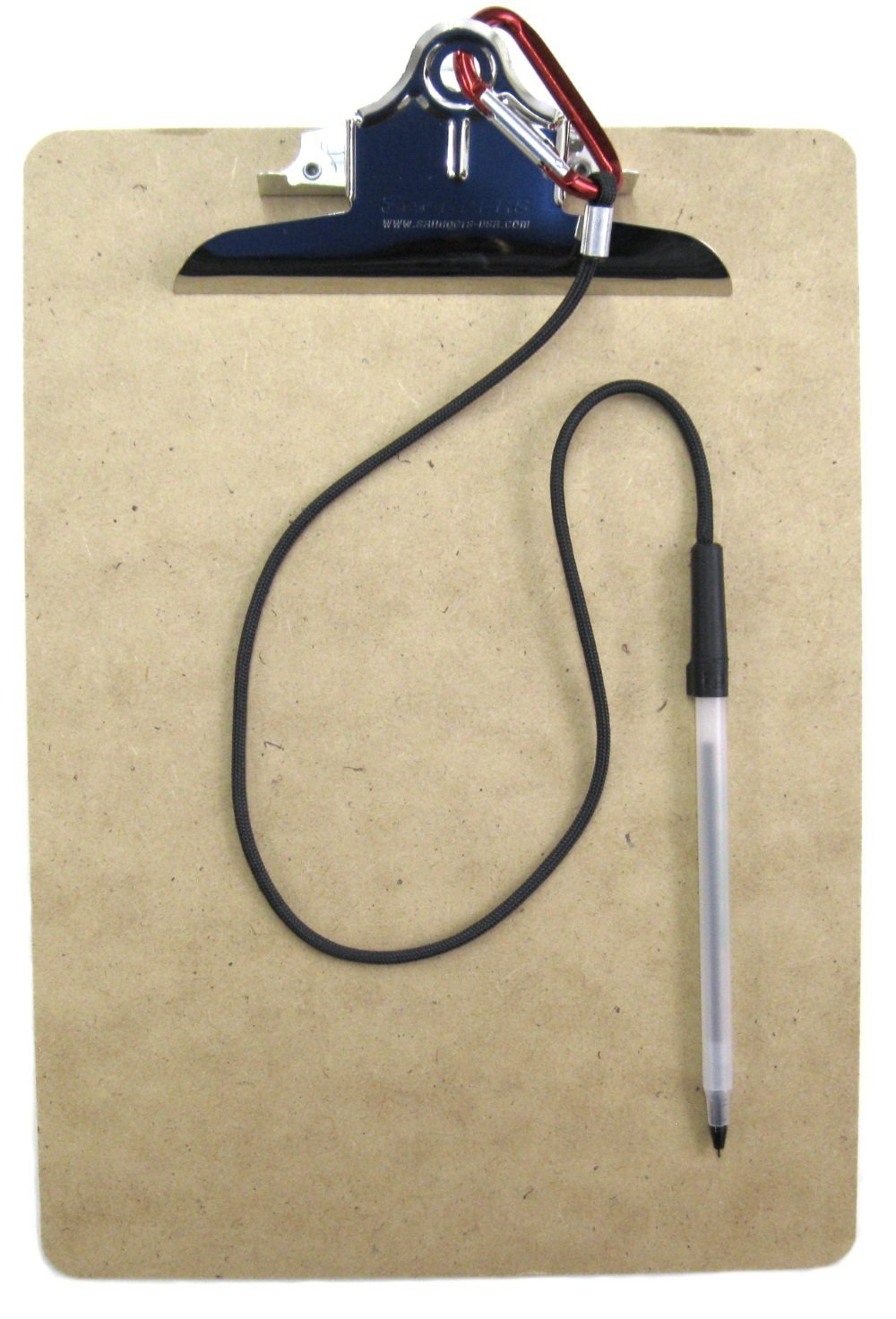 24 Inch Pen Leash with Carabiner Clip - Secure Your Pen to Clipboard or Notebook (Clipboard & Notebook Not Included) - Perfect for Office, School, and Outdoor Use