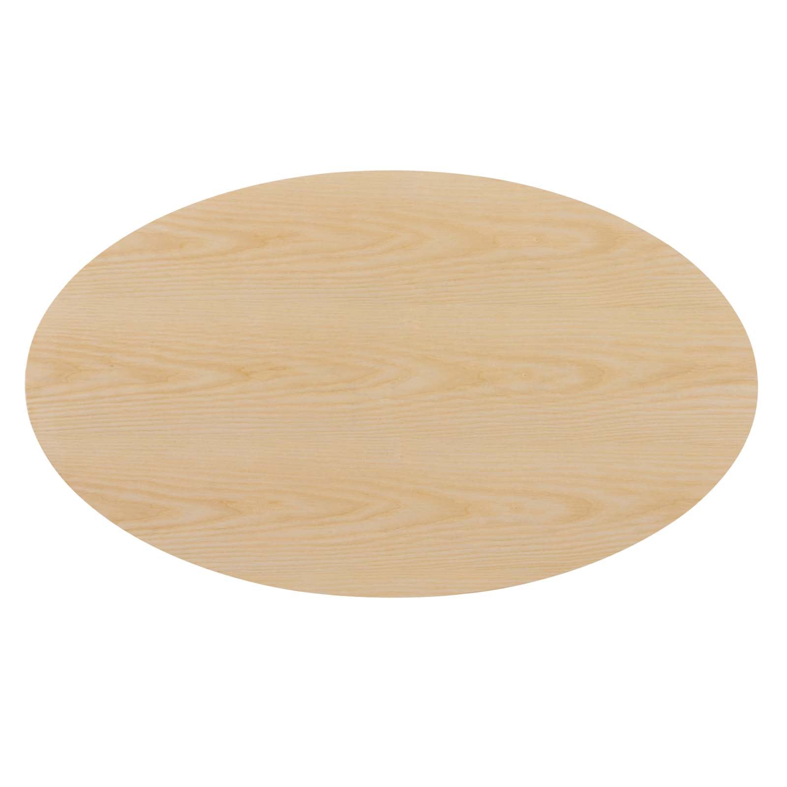 Lippa 48 Inch Solid Wood Oval Dining Table for Kitchen, Dining Room, and Small Space - Perfect for Family Gatherings & Dinner Parties
